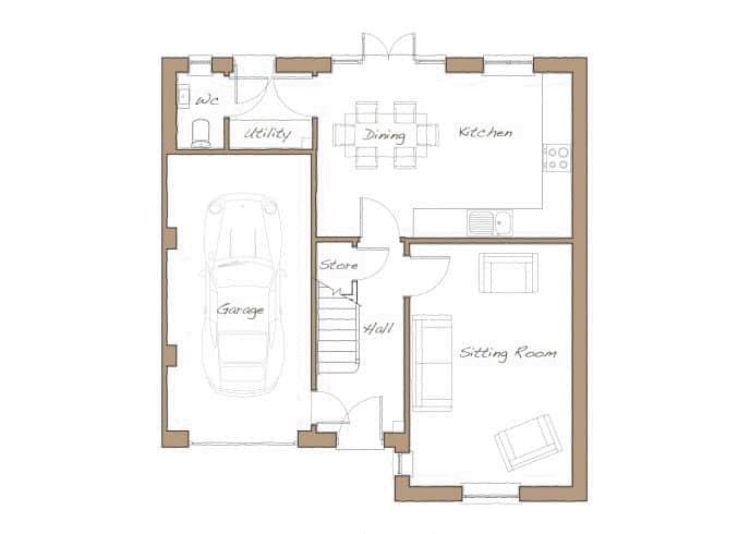 3, Sunburst Drive, Nuneaton floorplan