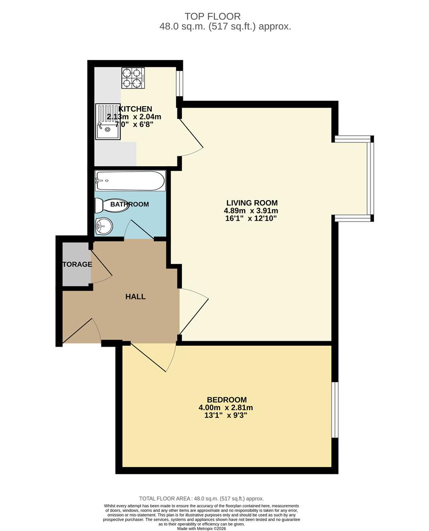 145 Somerset Gardens, Creighton Road, London floorplan