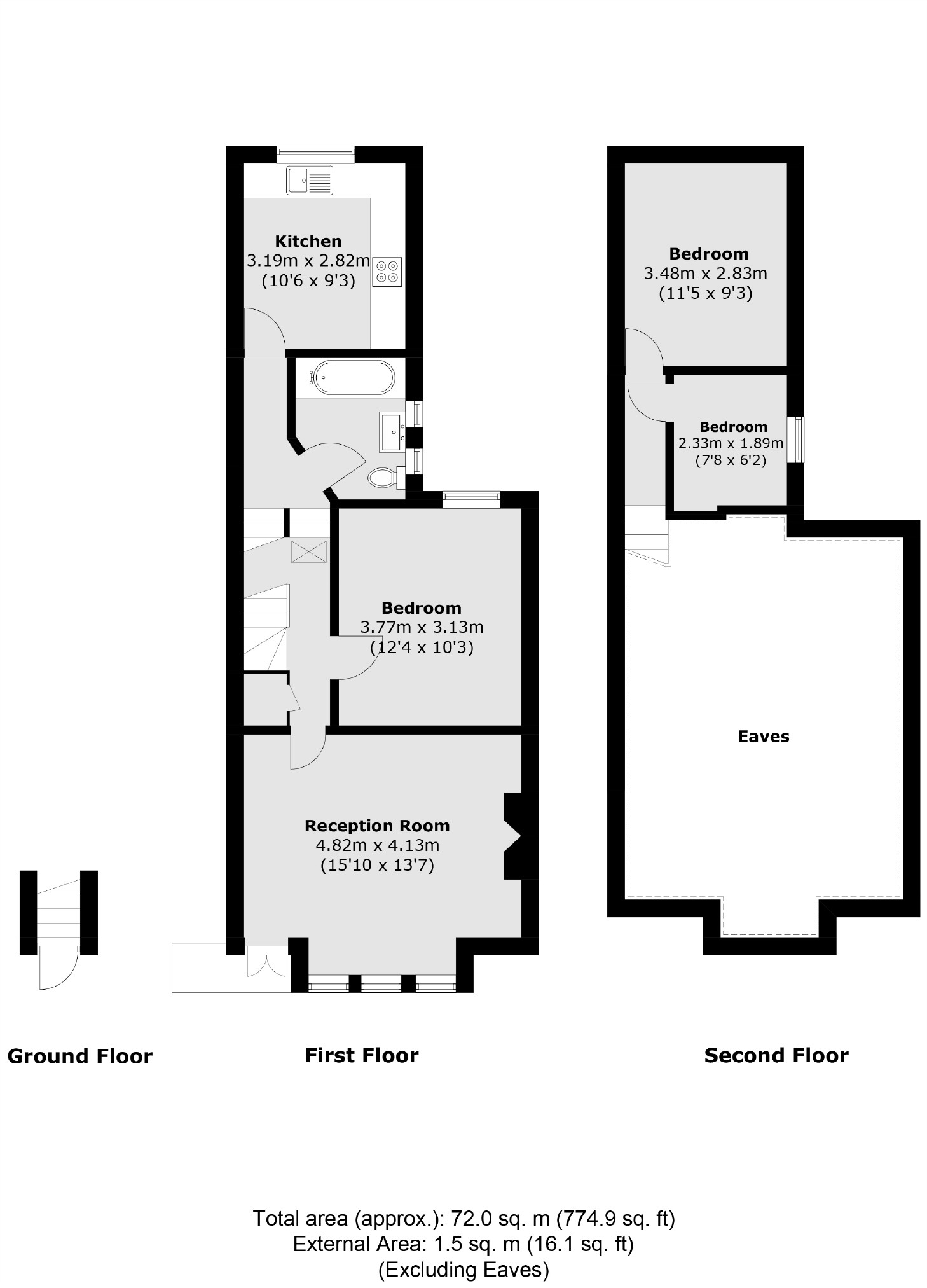 93B, Norroy Road, London floorplan