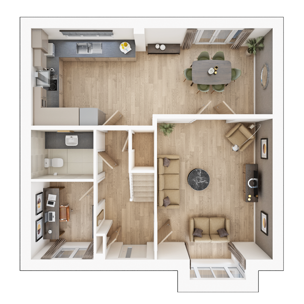 The Manford - Plot 197, Parc Llandaf, Llantrisant Road, Llandaff floorplan
