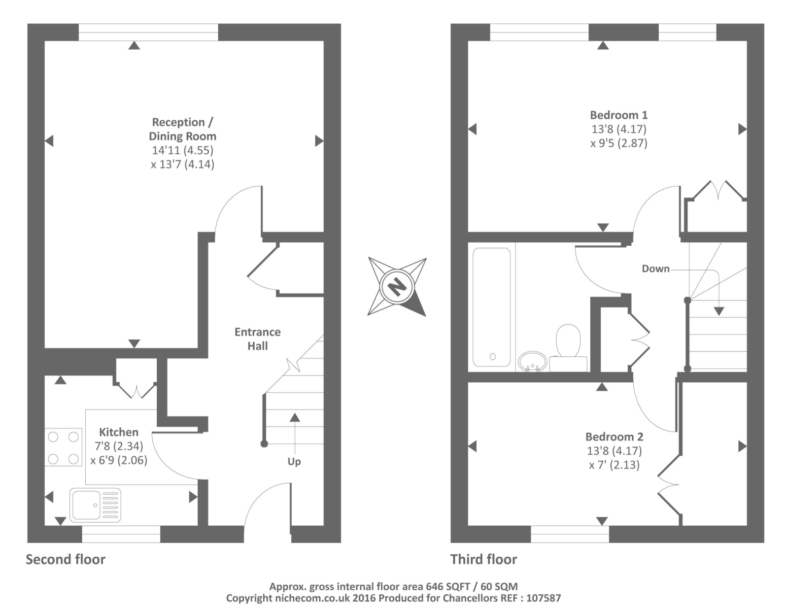 2 Bedrooms Maisonette to rent in Central North Oxford, Oxford OX2