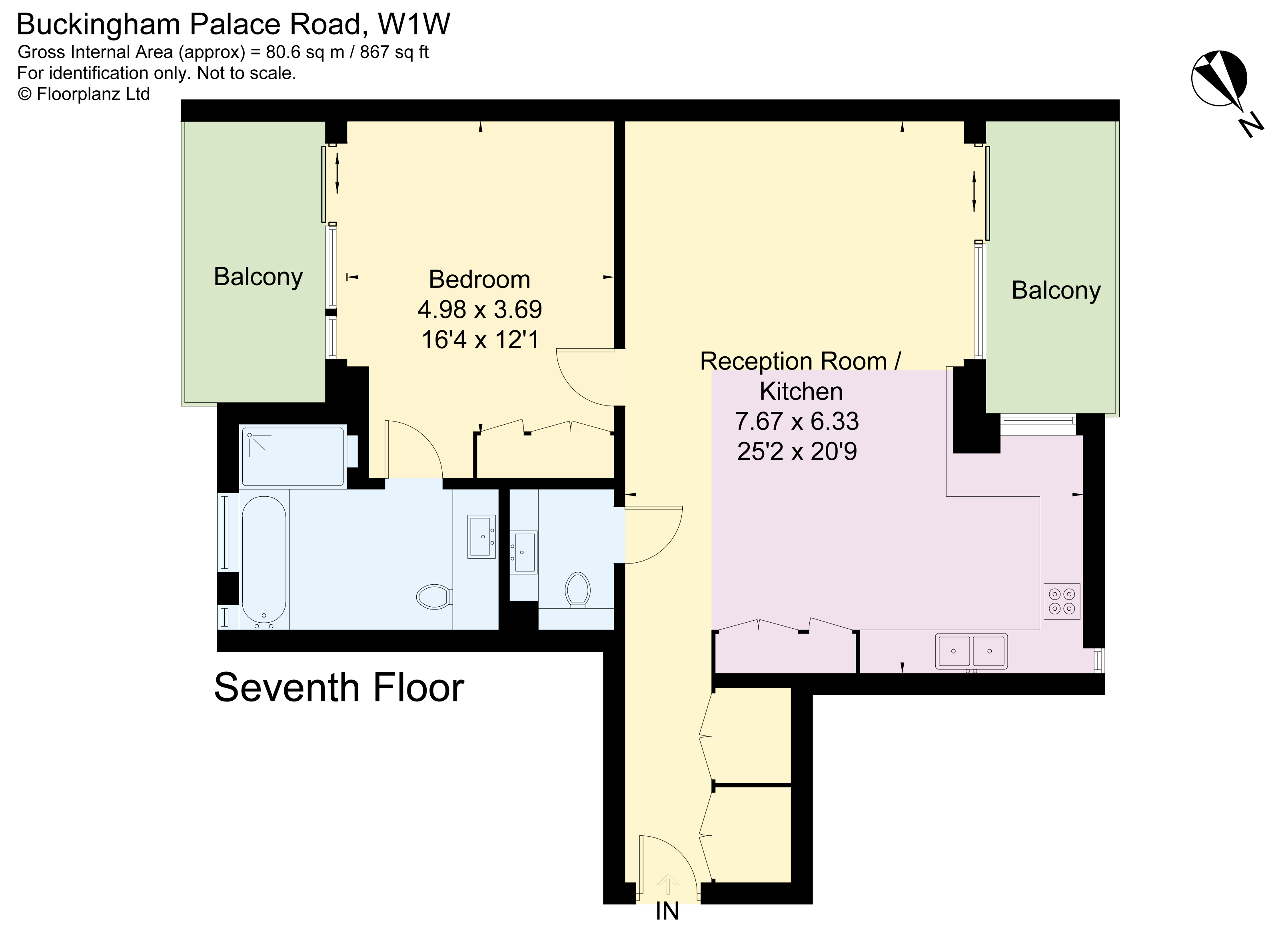 Buckingham Palace Road London Sw1w 1 Bedroom Flat For Sale