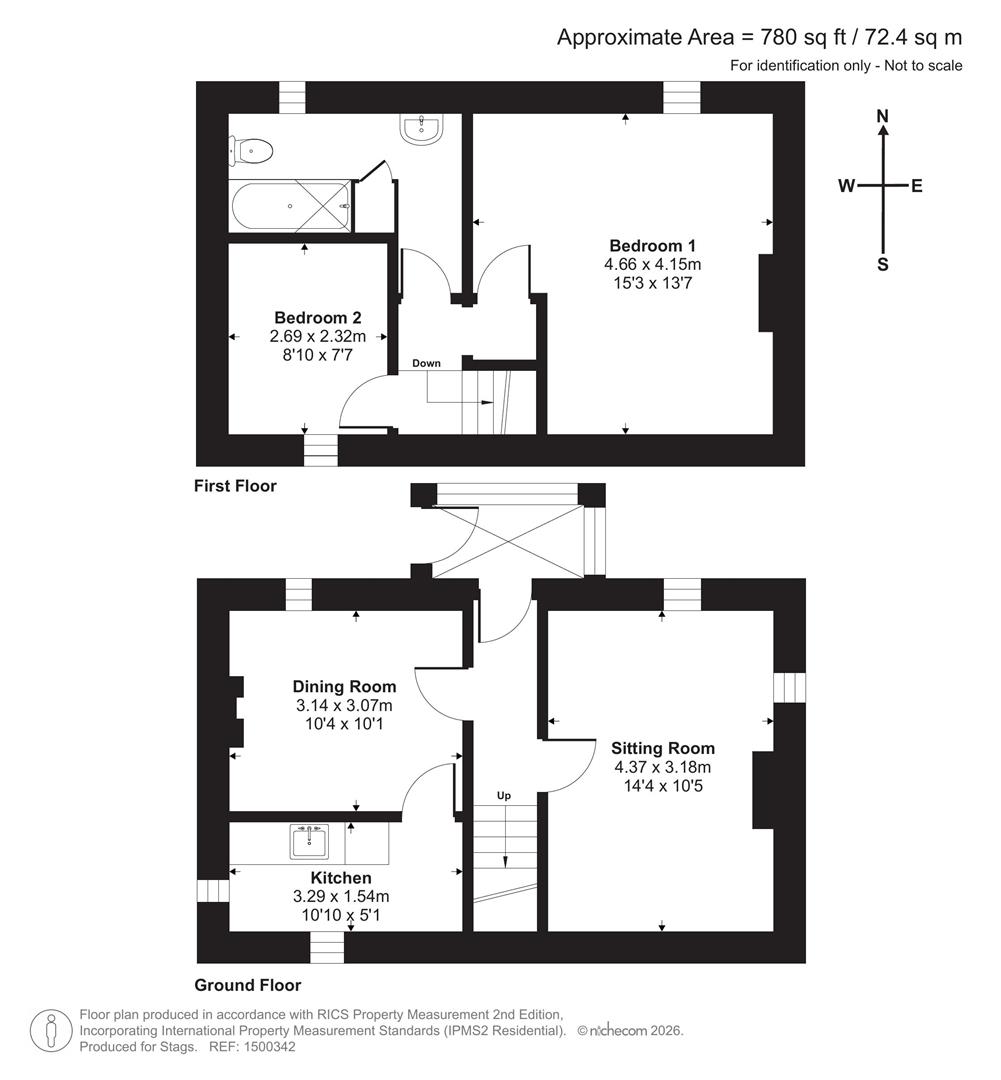 Sunset Cottage, Newquay floorplan