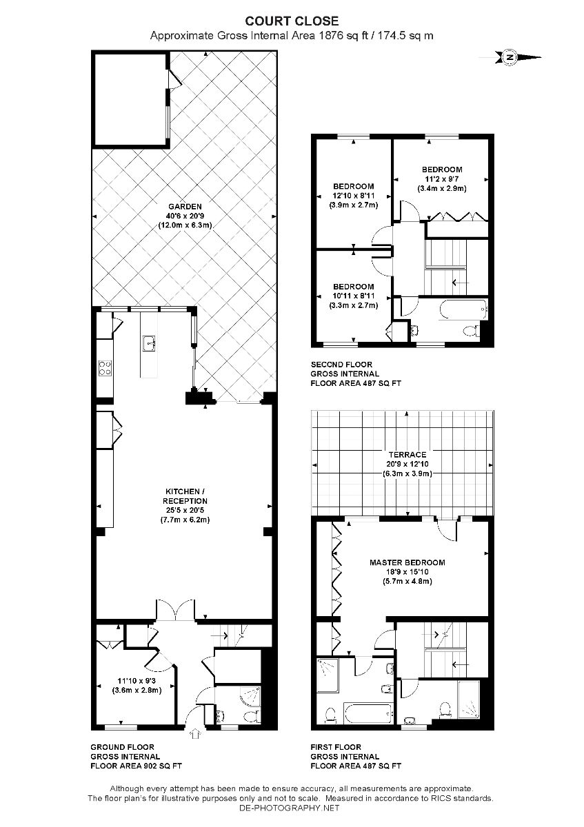 3, Court Close, St John's Wood Park, London floorplan