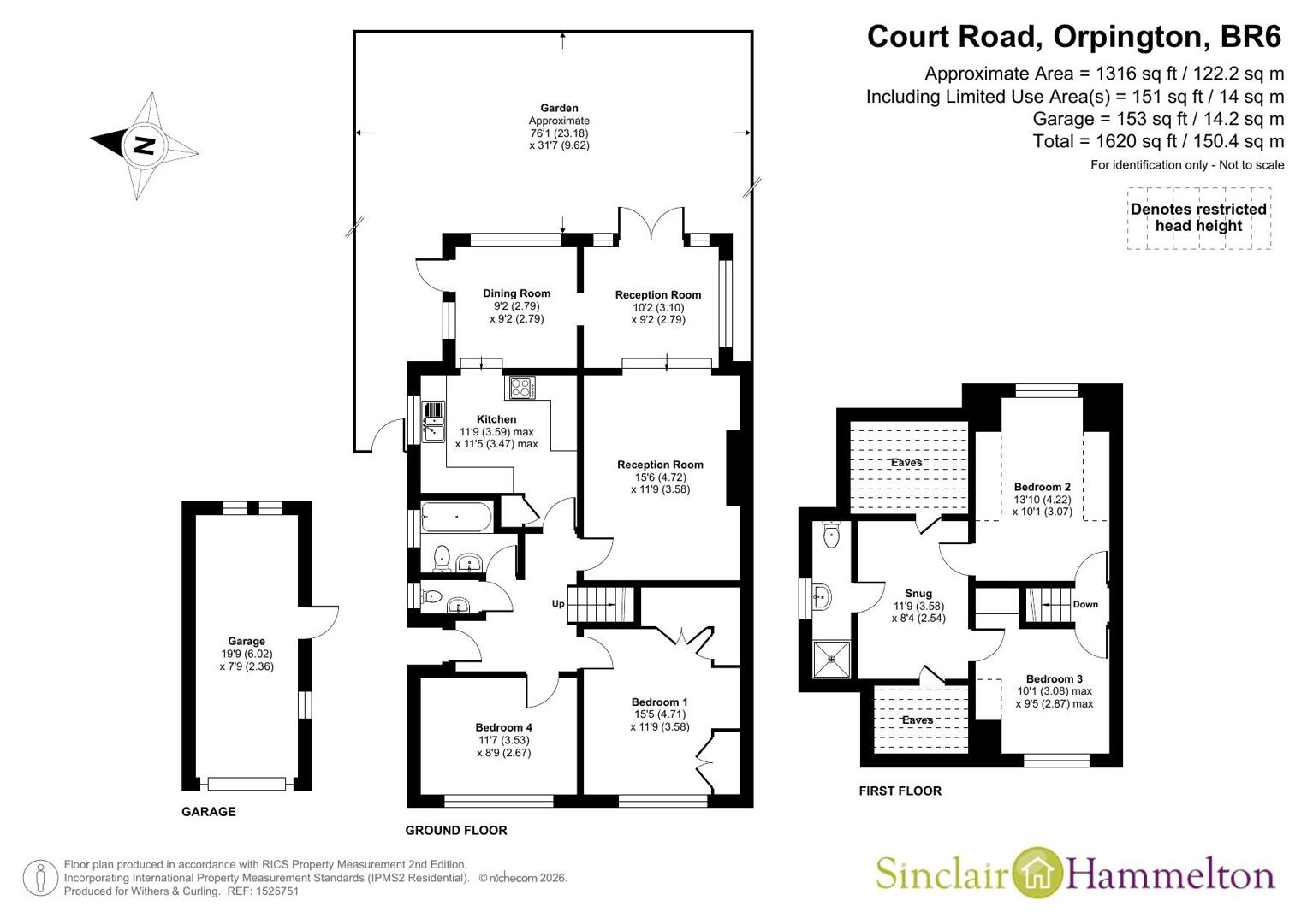 147, Court Road, Orpington floorplan