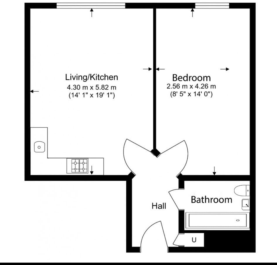 Flat 28, Avro House, Barnet floorplan