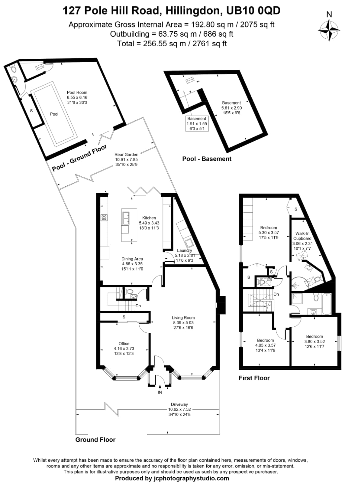 127, Pole Hill Road, Uxbridge floorplan
