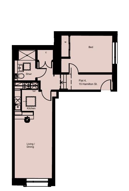 Flat 4, 15, Hamilton Street, Cheltenham floorplan
