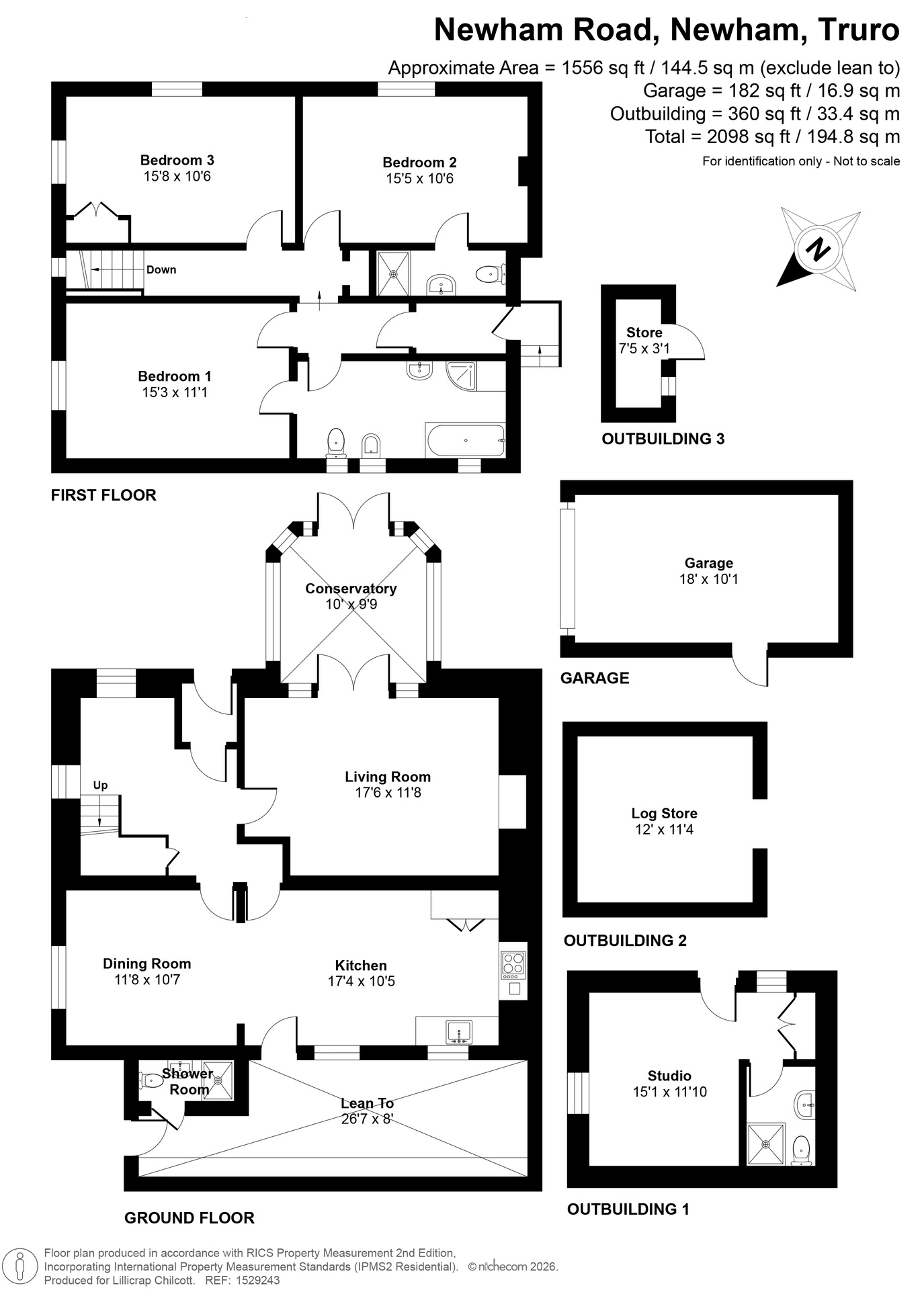 Riverside Cottage, Truro floorplan