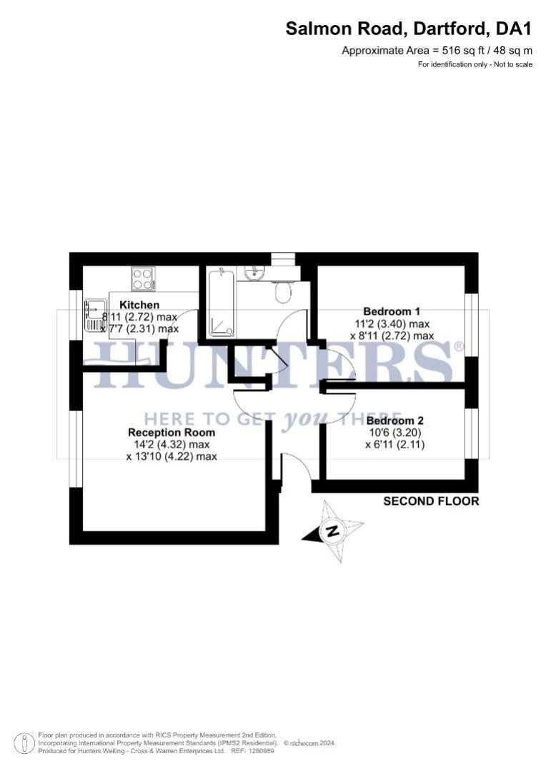 16, Salmon Road, Dartford floorplan