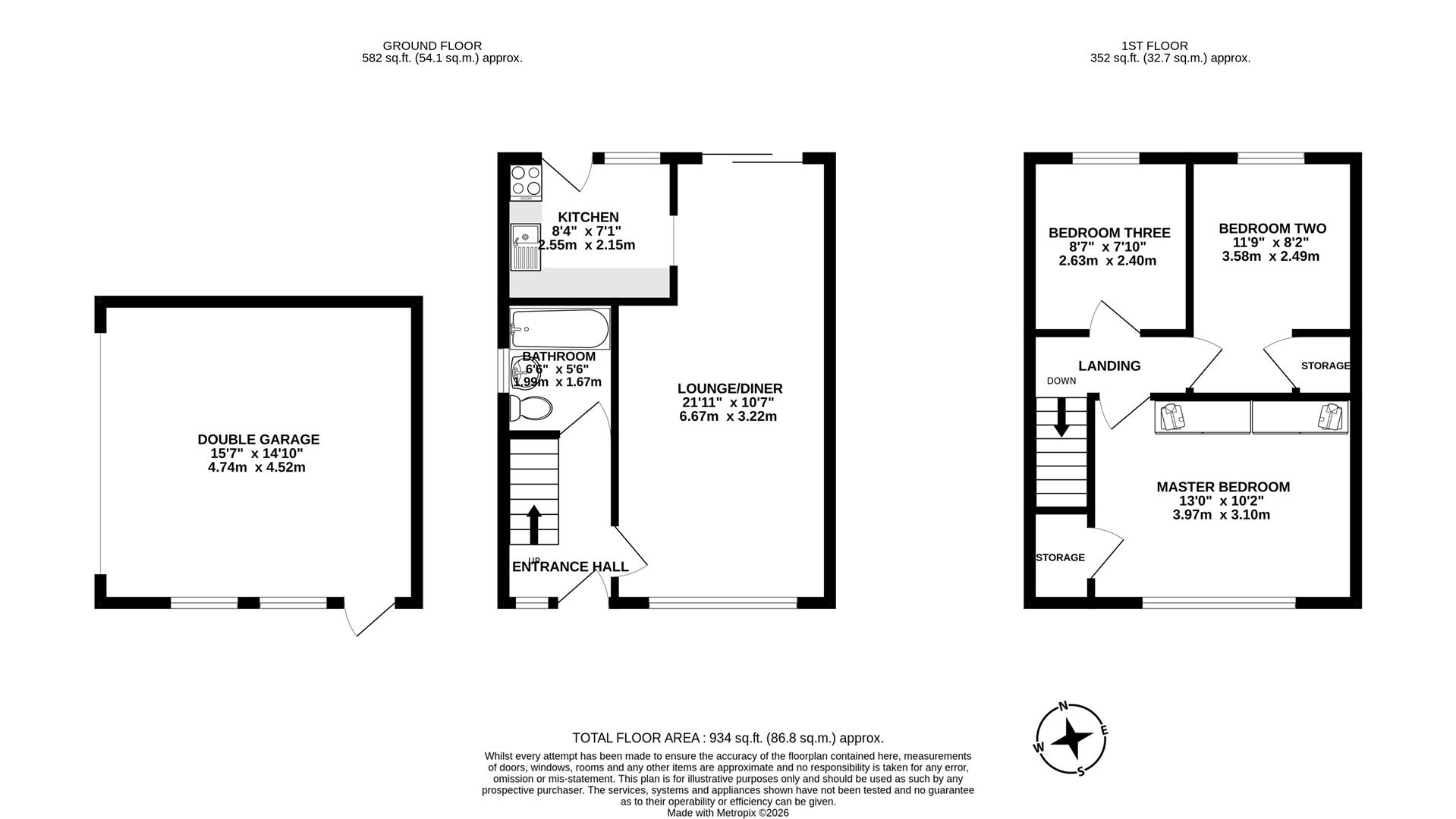 52, Langden Crescent, Preston floorplan