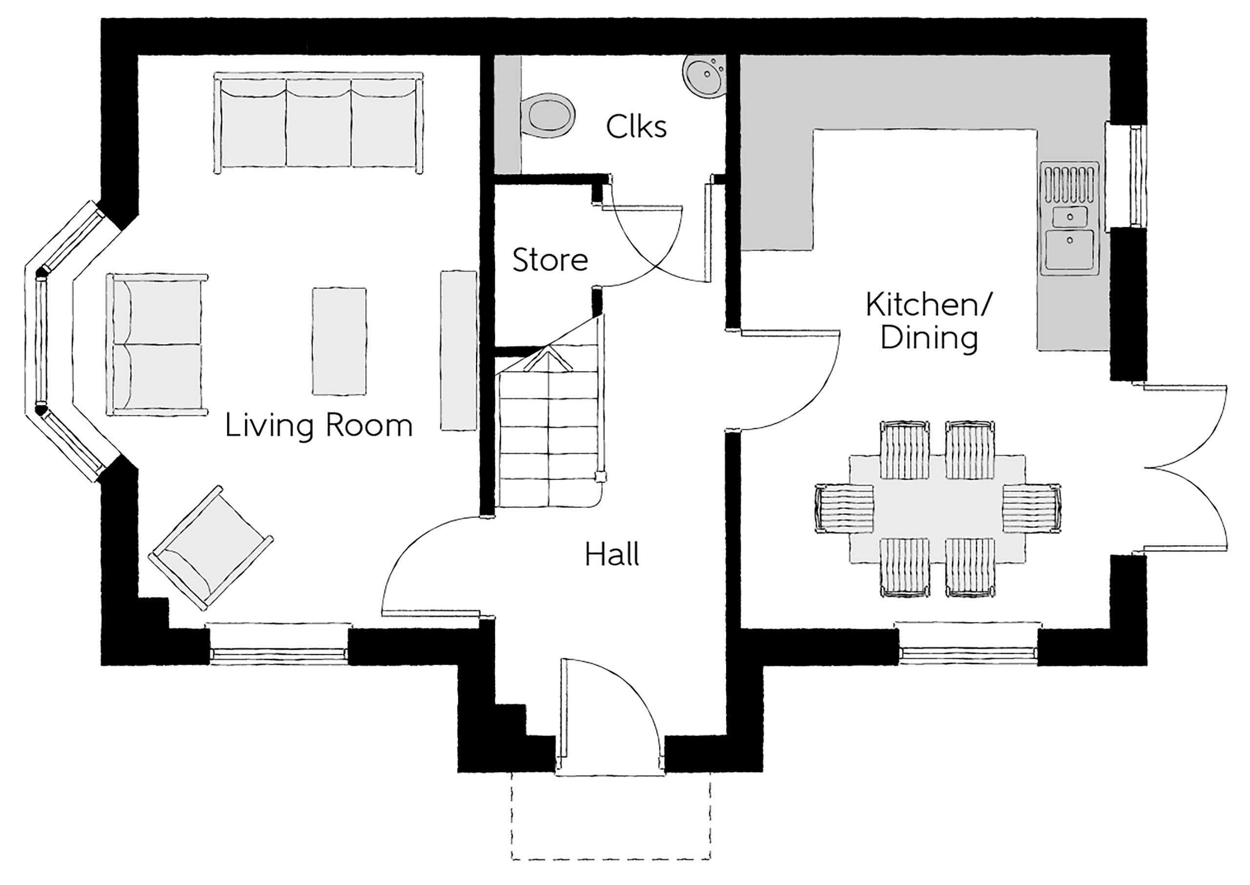 58, Creedy Bridge, Sandford, Crediton floorplan