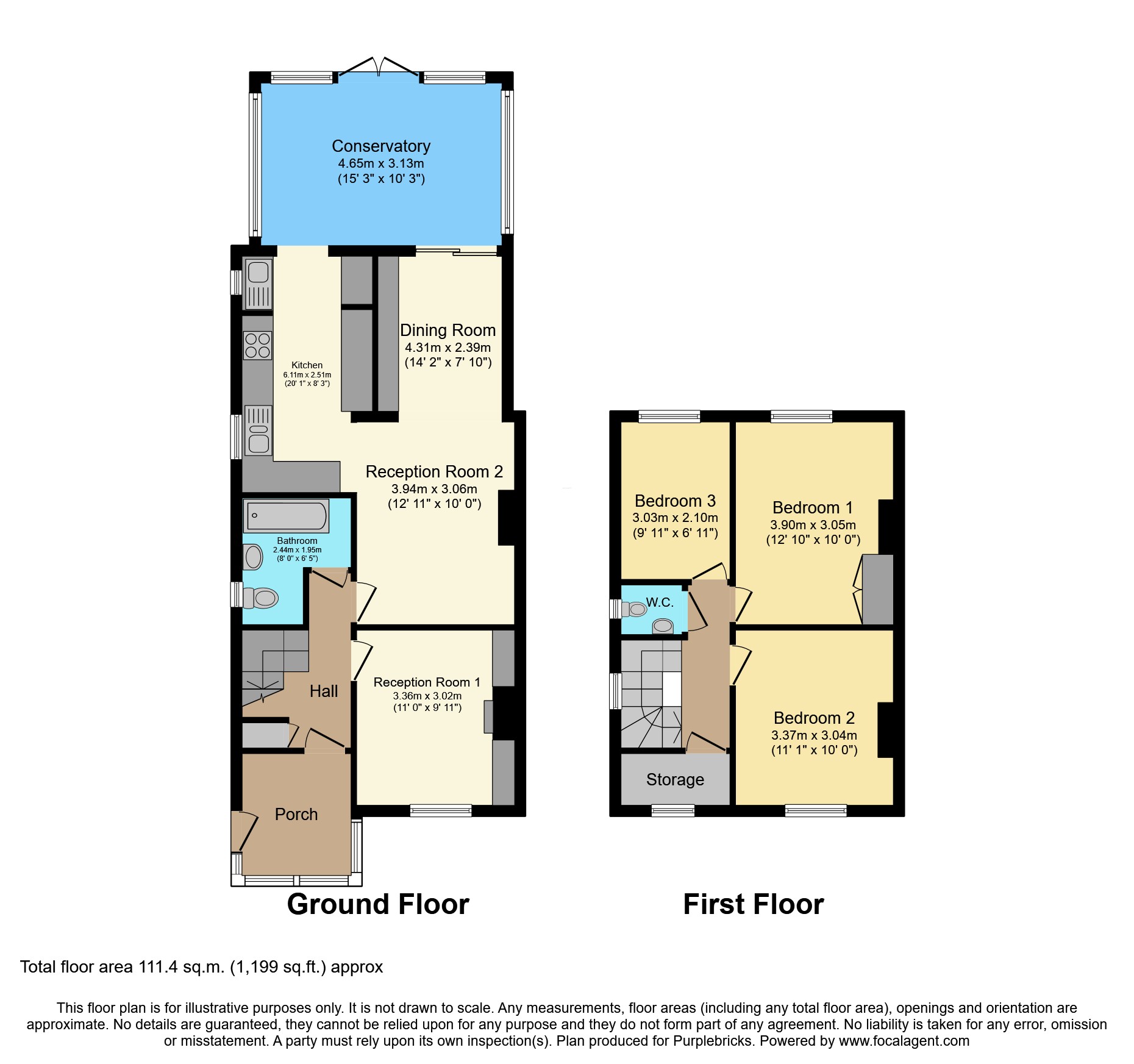 92, Flansham Lane, Felpham, Bognor Regis floorplan