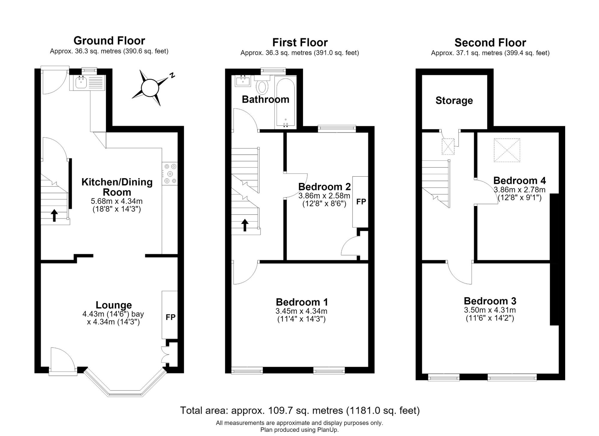 7 Nydd Vale Terrace, Harrogate floorplan