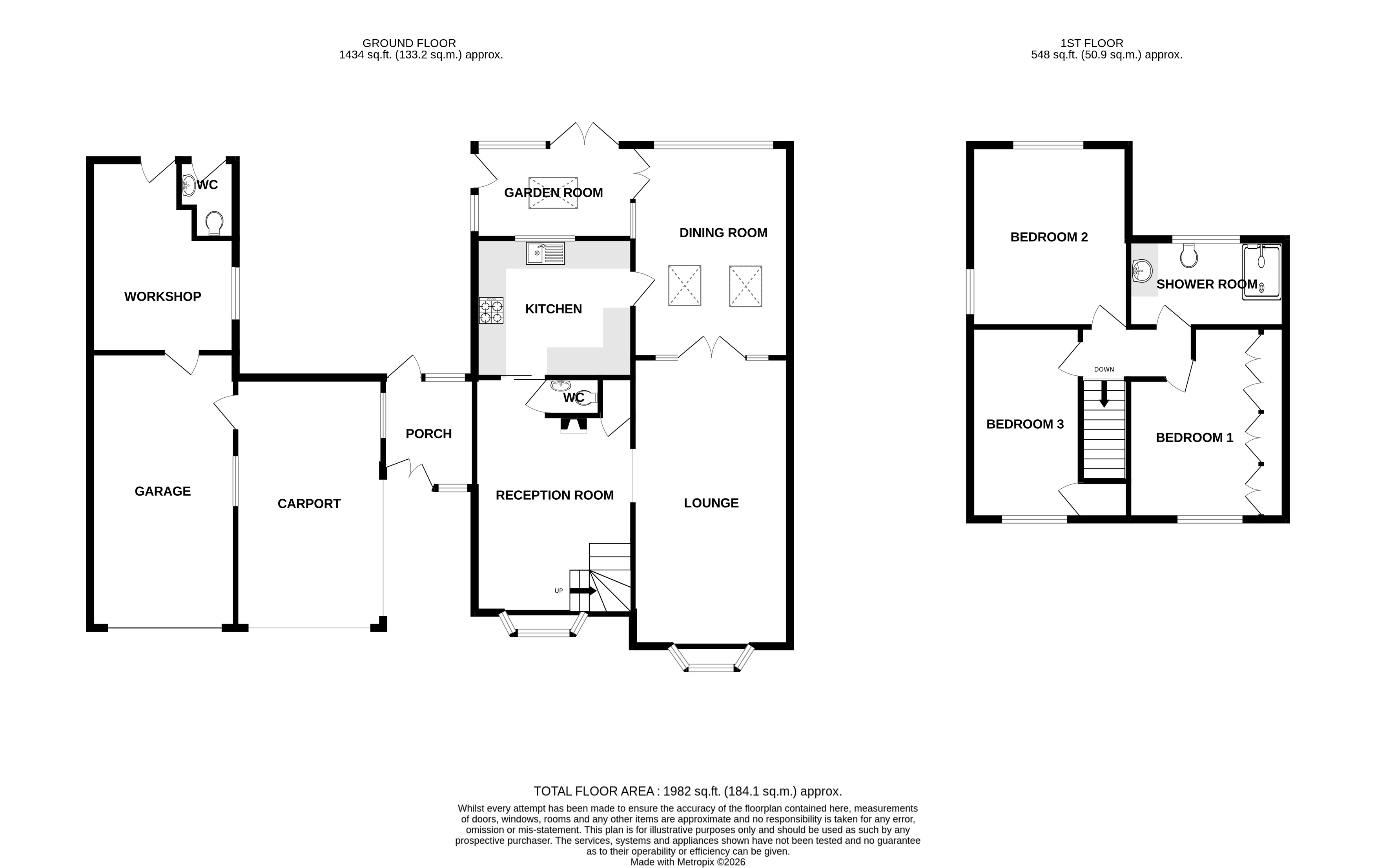 1, Simpsons Lane, Colchester floorplan