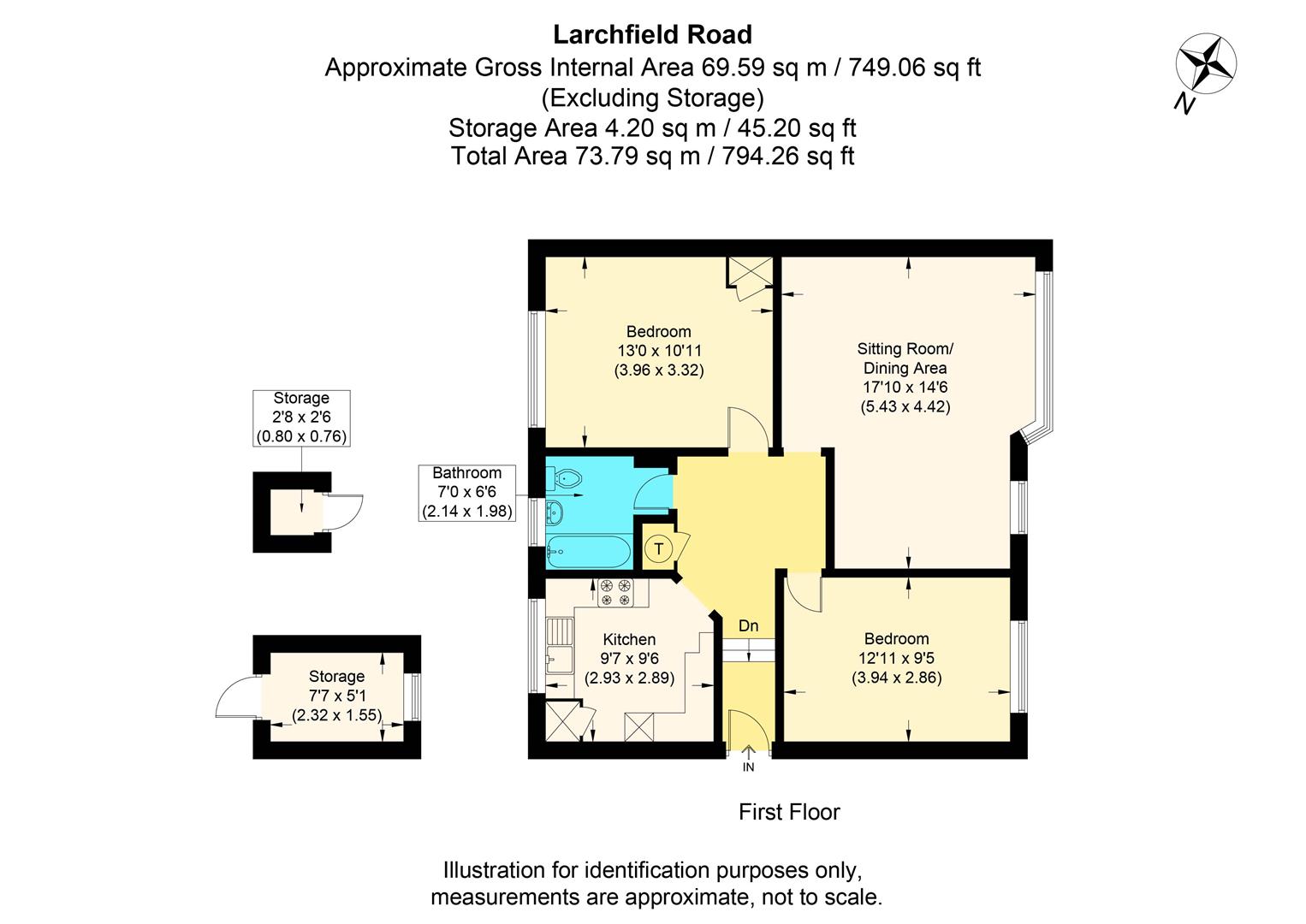 Larchfield Road, Maidenhead SL6, 2 bedroom for sale