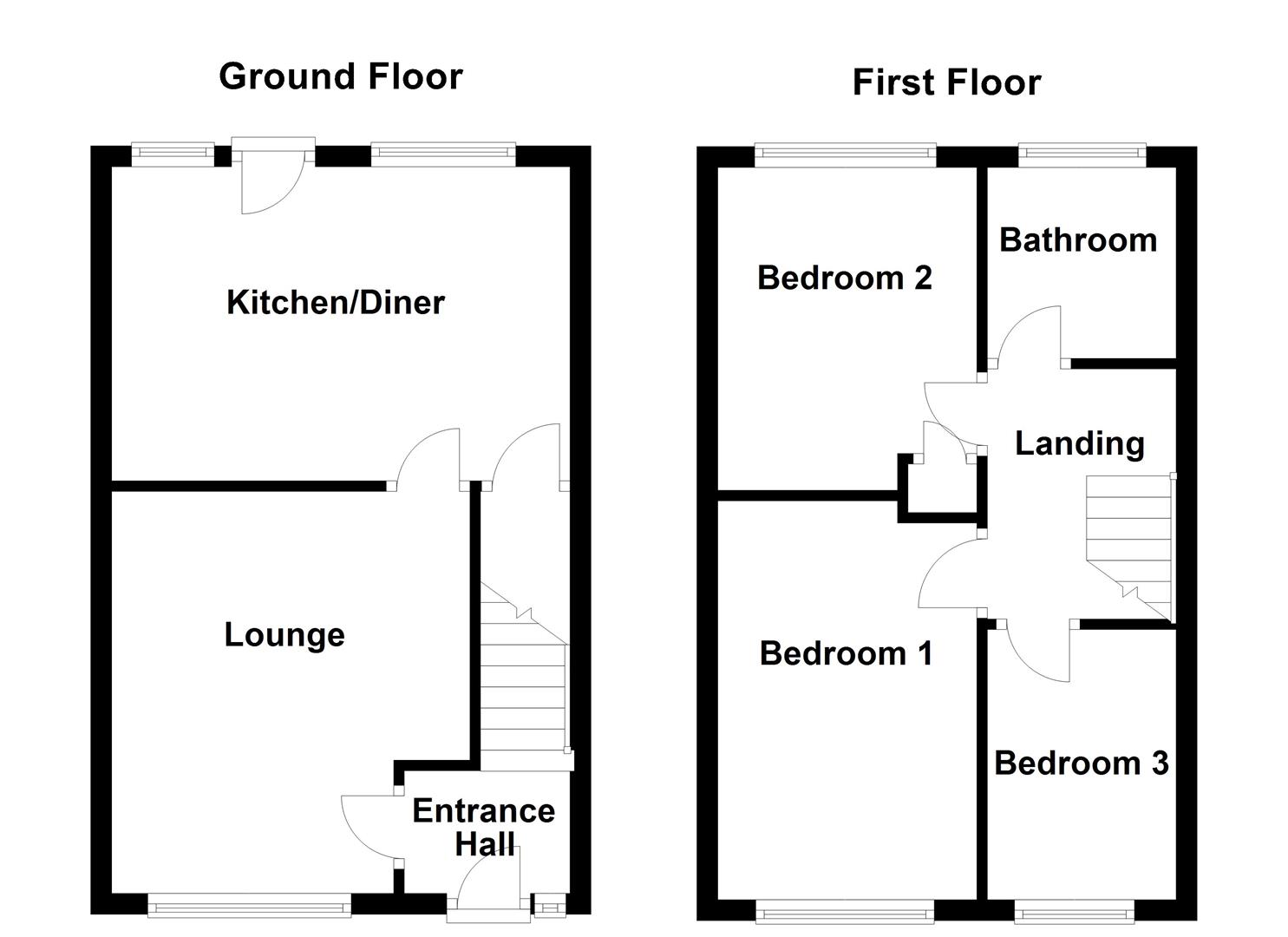 37, Hillside Close, Wakefield floorplan