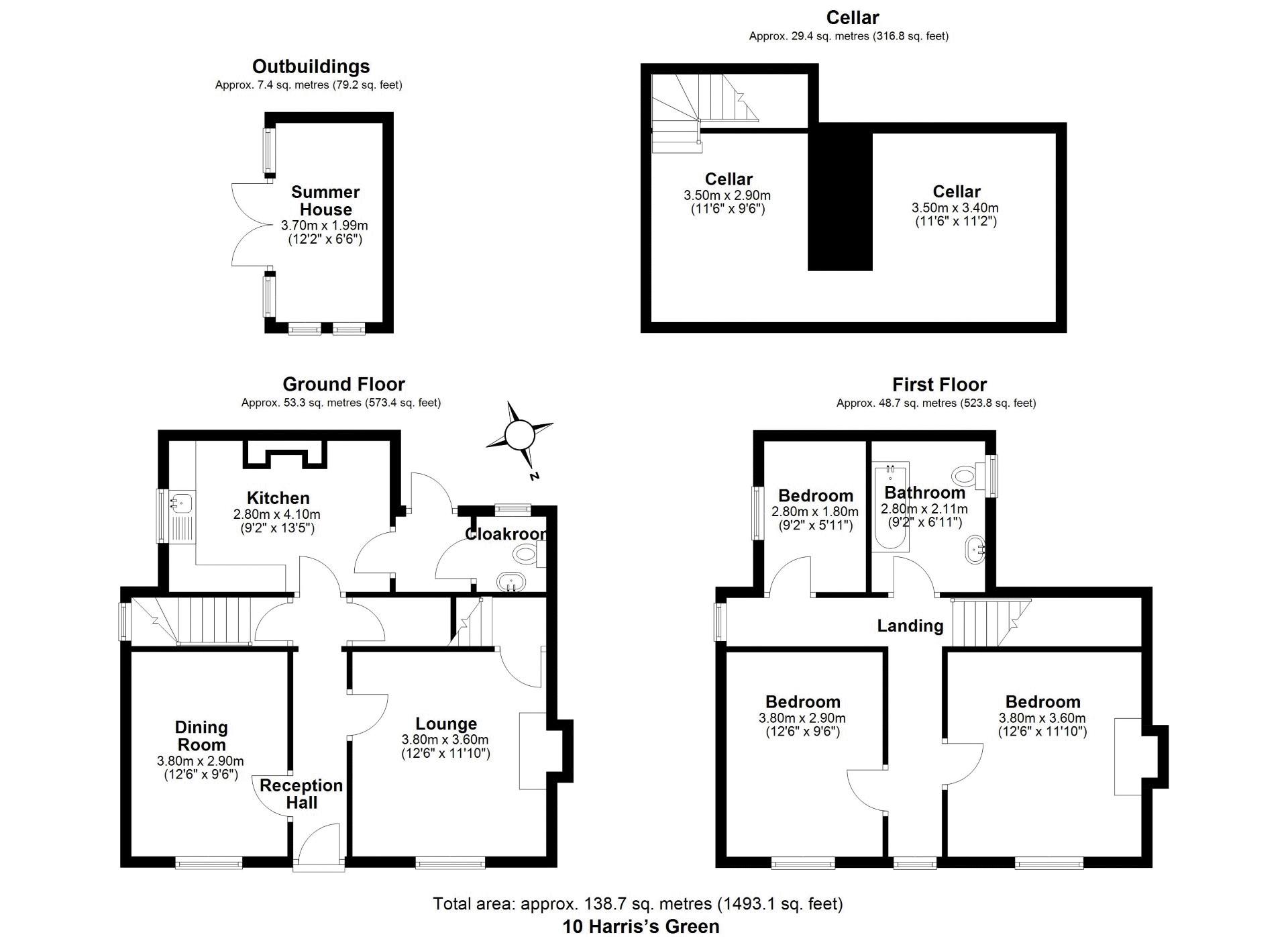 10, Harris's Green, Broseley floorplan