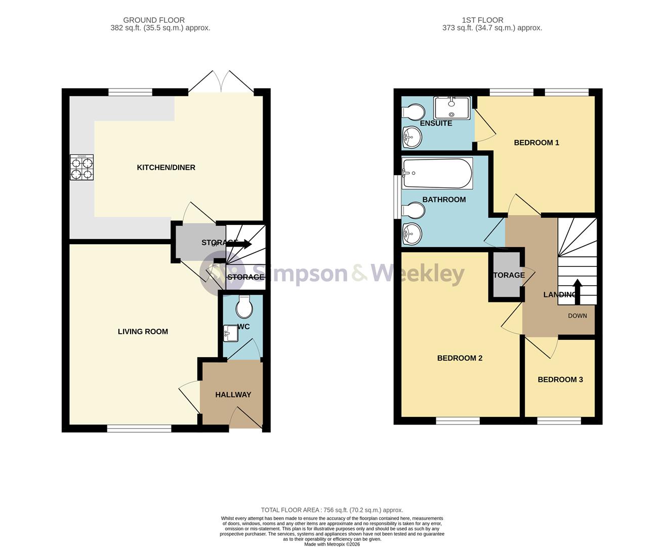 48, Miranda Way, Wellingborough floorplan