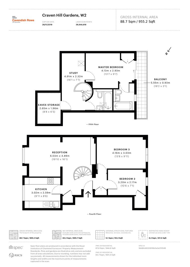 Craven Hill Gardens Bayswater London W2 3 Bedroom Flat For Sale