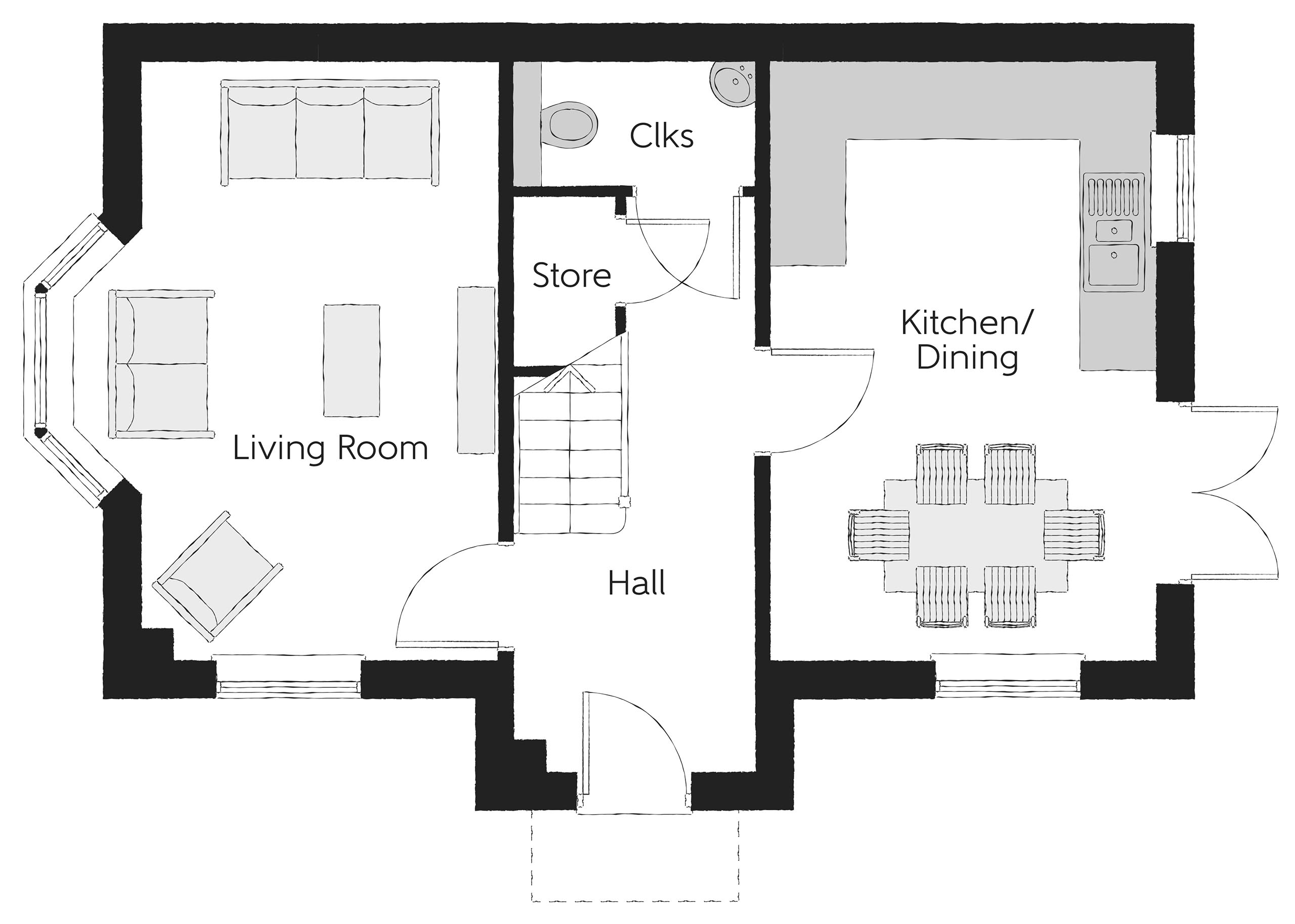 159, Newcastle Road, Whitmore, Baldwins Gate, Newcastle-Under-Lyme floorplan