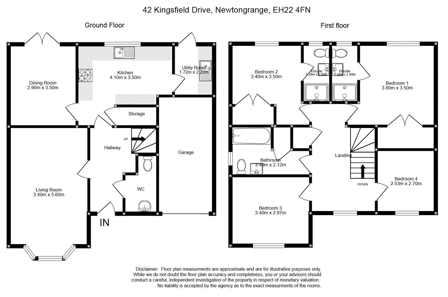 42, Kingsfield Drive, Newtongrange floorplan