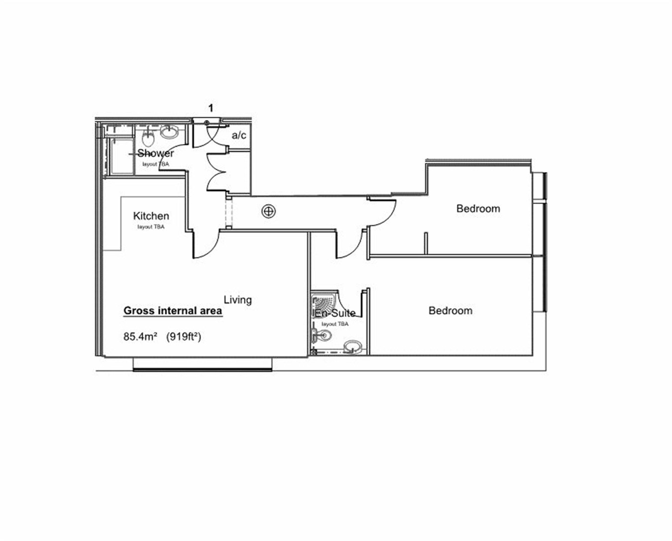 2 Bedrooms Flat to rent in Porters Wood, St Albans AL3