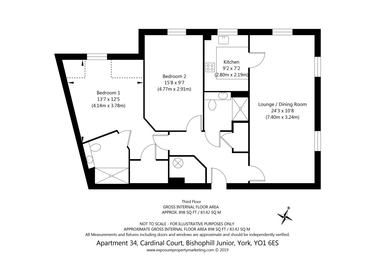 2 Bedrooms Flat for sale in Bishophill Junior, York YO1