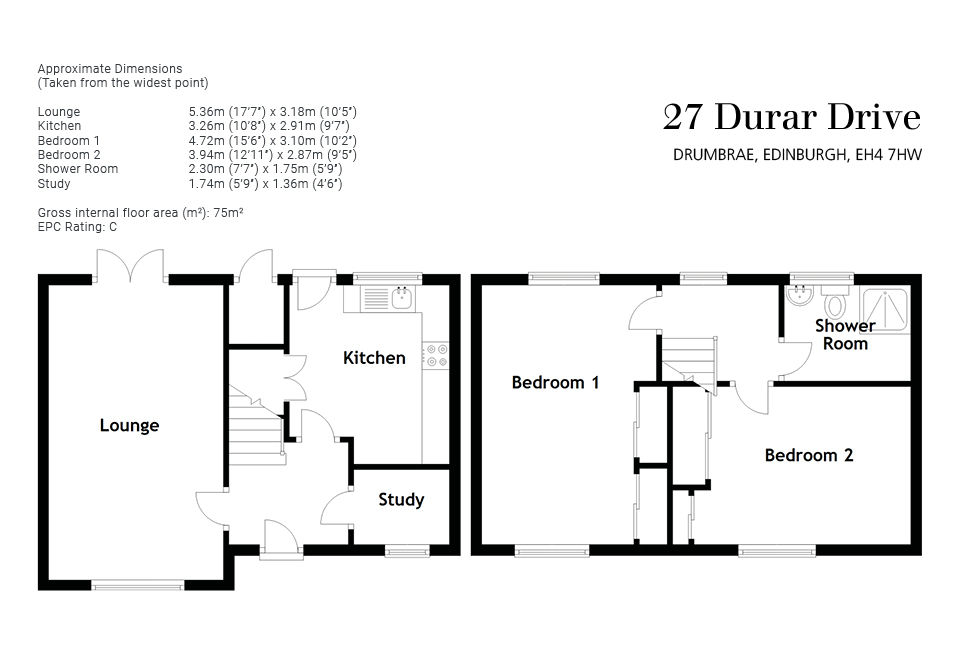 Durar Drive, Drumbrae, Edinburgh EH4, 2 bedroom terraced house for sale 65714488 PrimeLocation