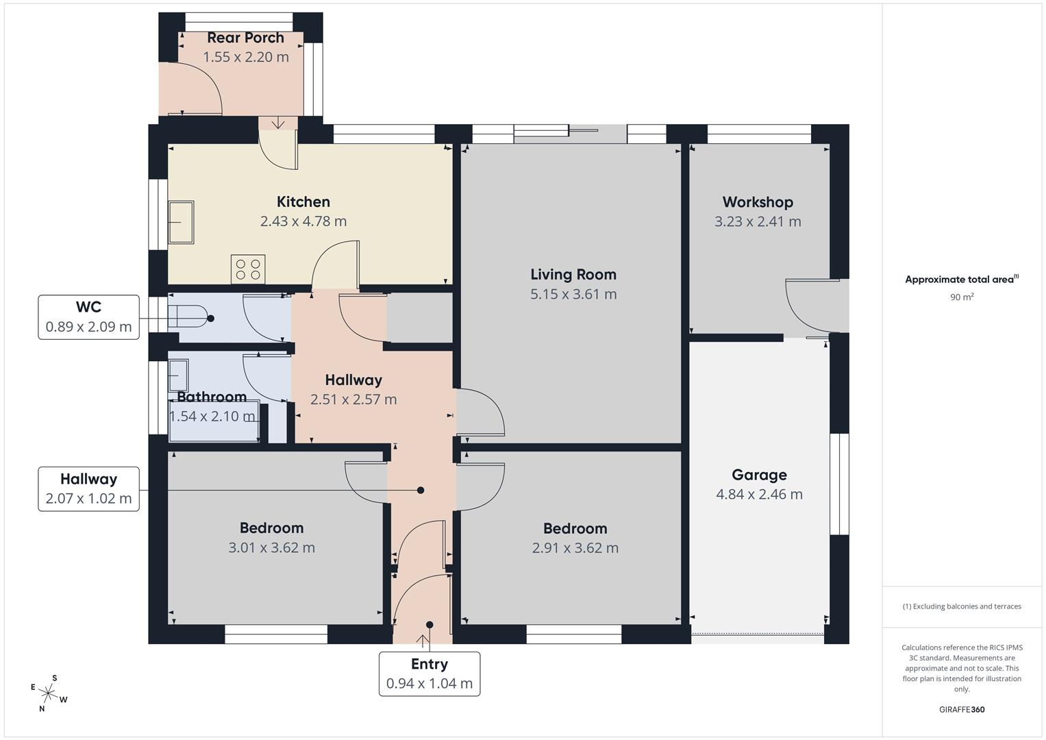 4, Josephs Lane, Heamoor floorplan