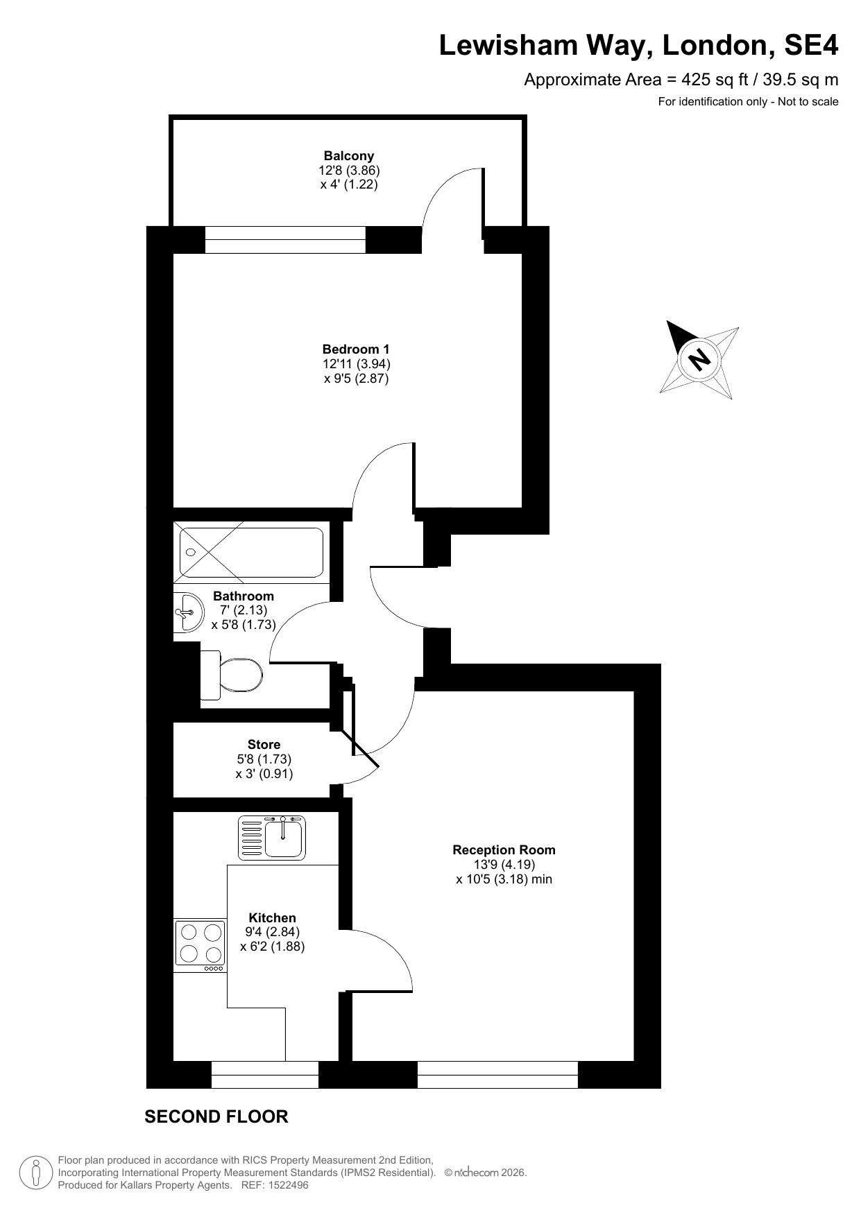 Flat 10, Leigh Court, London floorplan