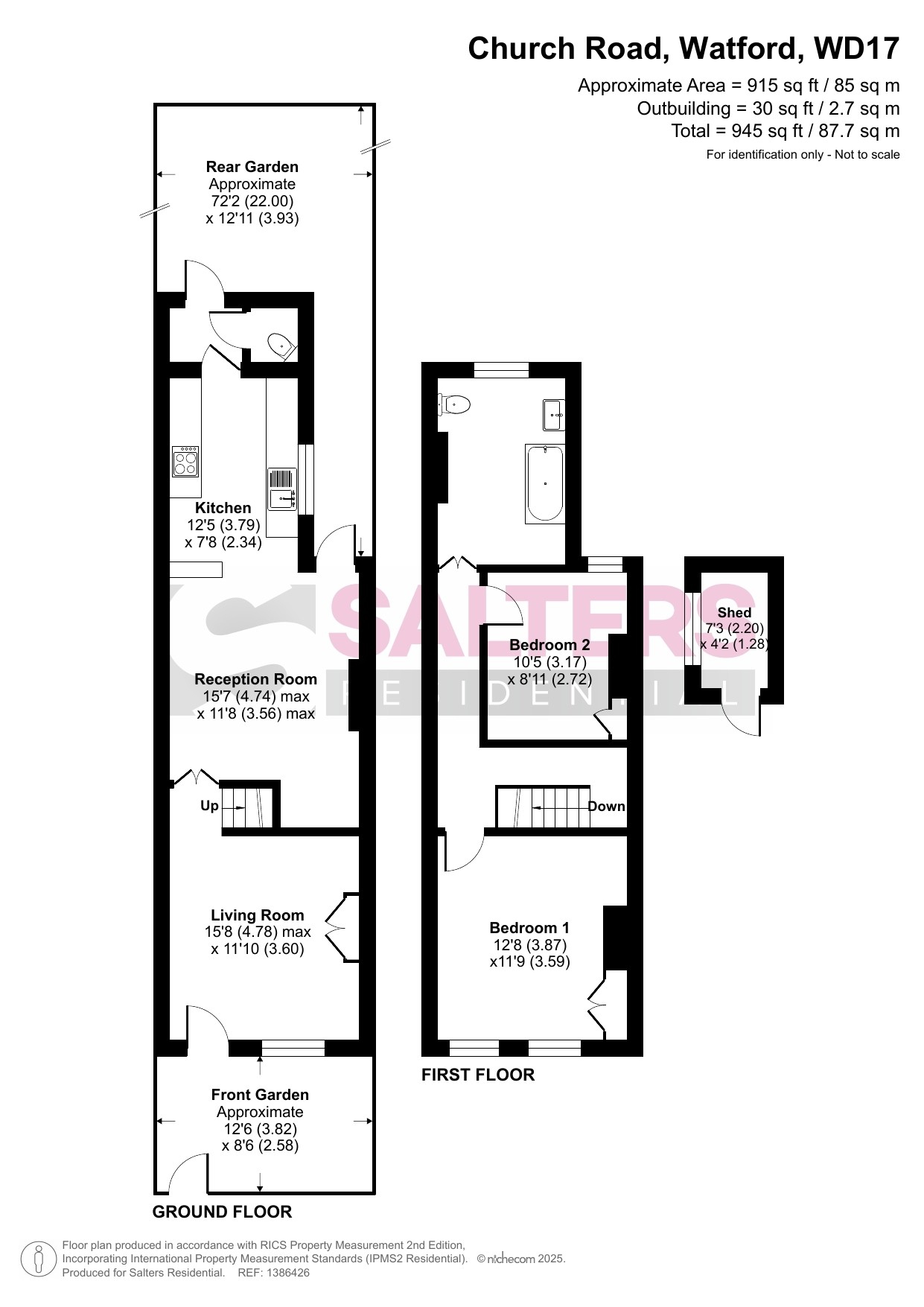 42 Church Road, Watford floorplan