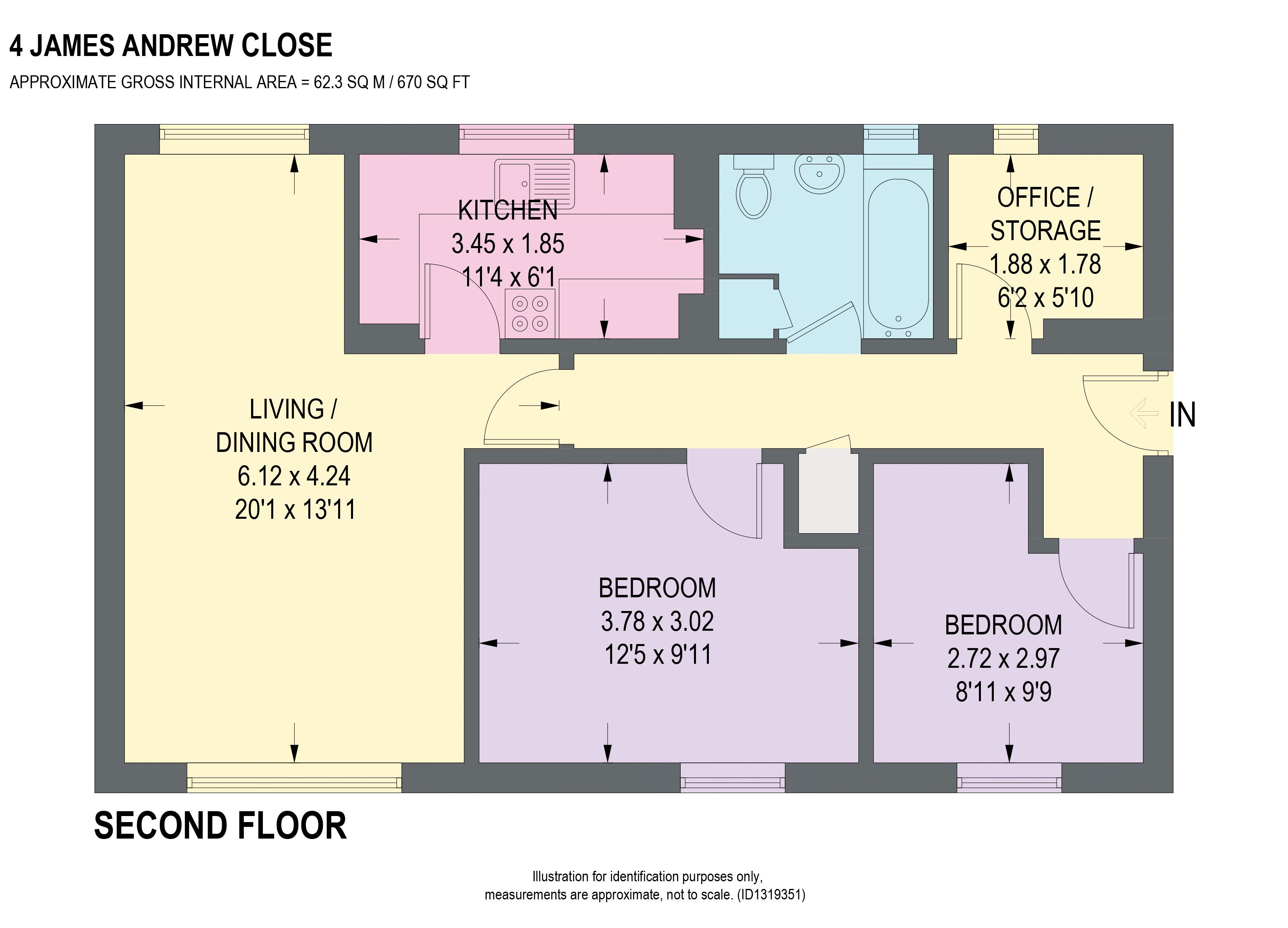 4, James Andrew Close, Sheffield floorplan