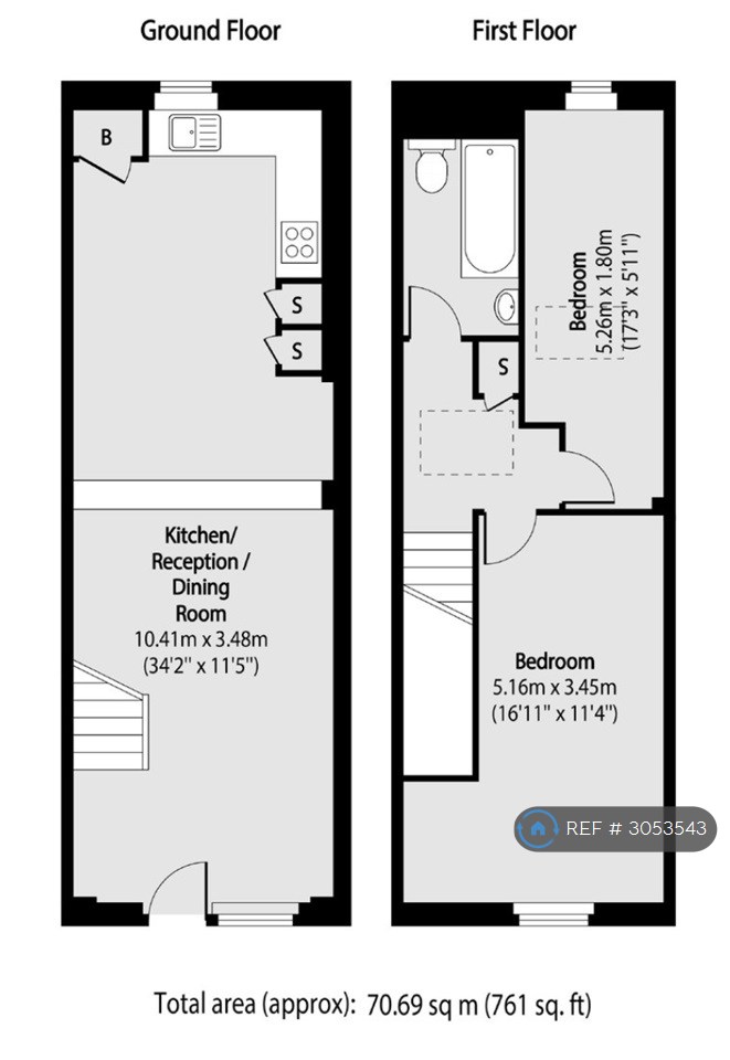 No   Shore Road, London, London floorplan
