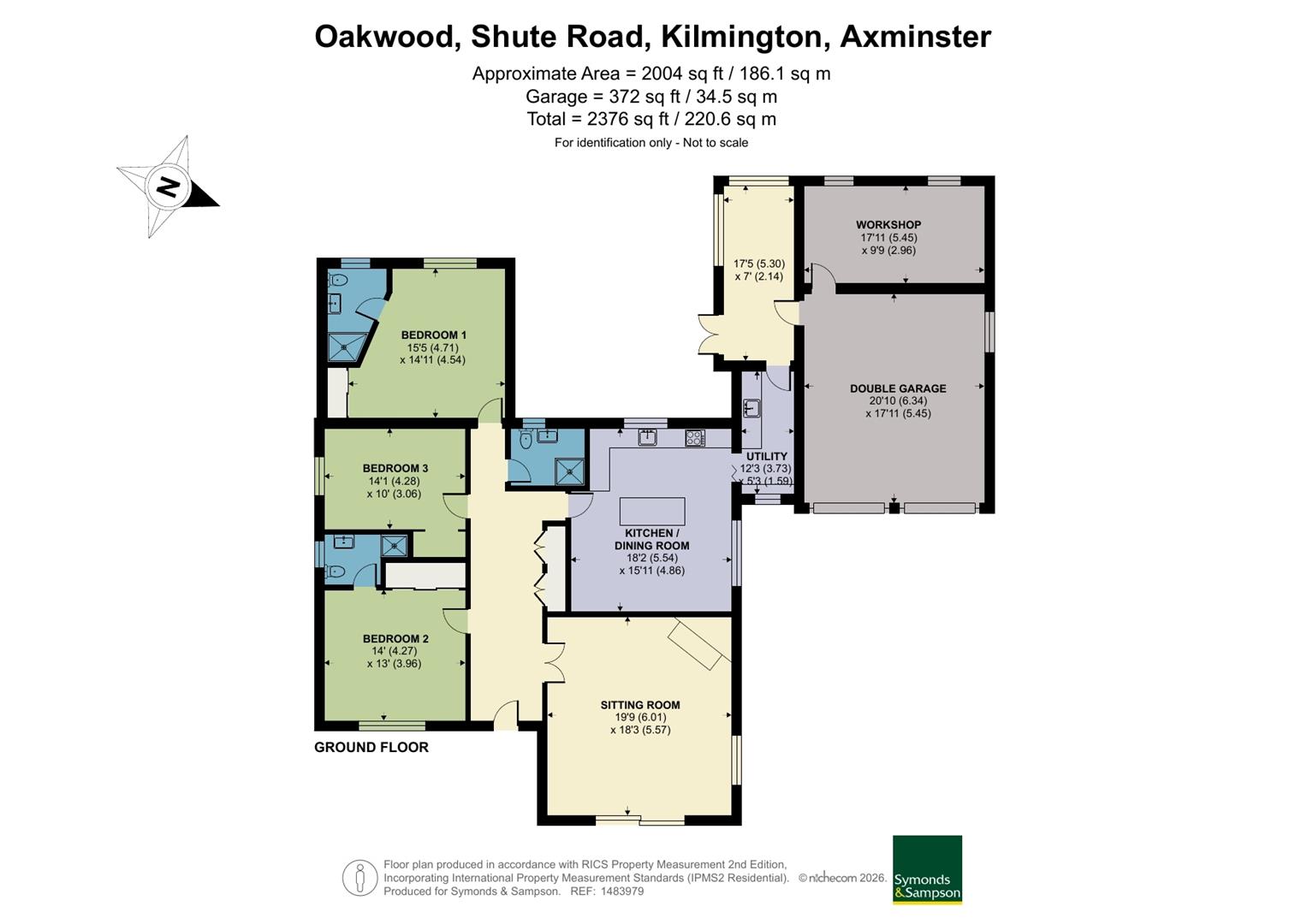 Oakwood, Shute Road, Axminster floorplan