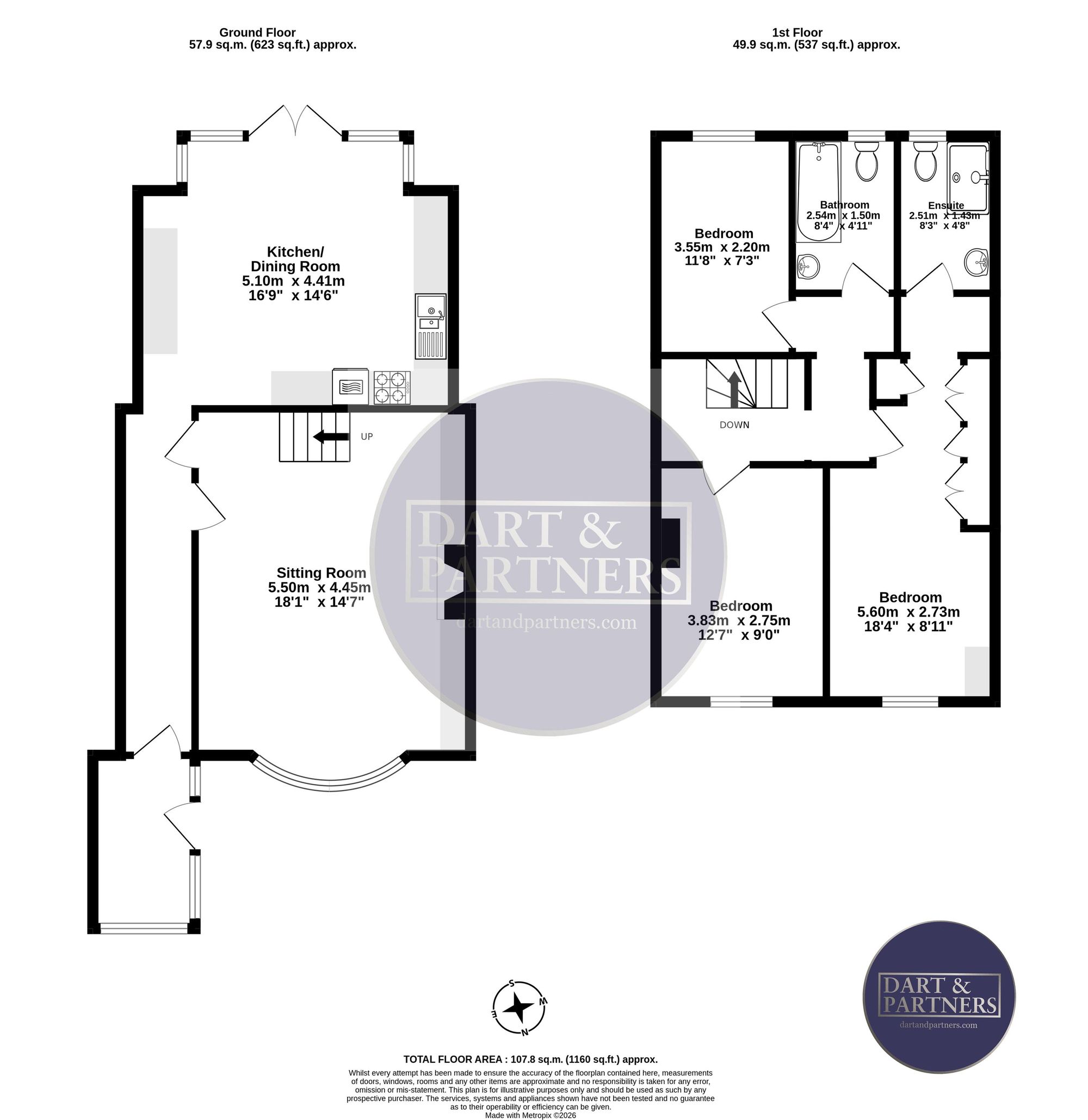 14 Strand, Teignmouth floorplan
