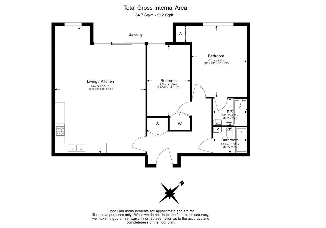 2 Bedrooms Flat to rent in The Avenue, Queens Park, London NW6