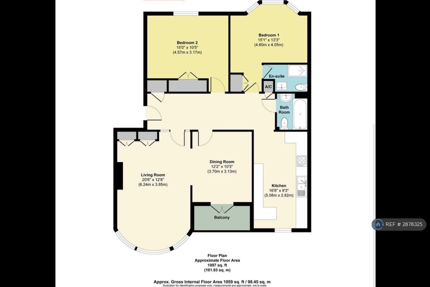 Flat, Beach Crescent Beach Crescent, Littlehampton floorplan