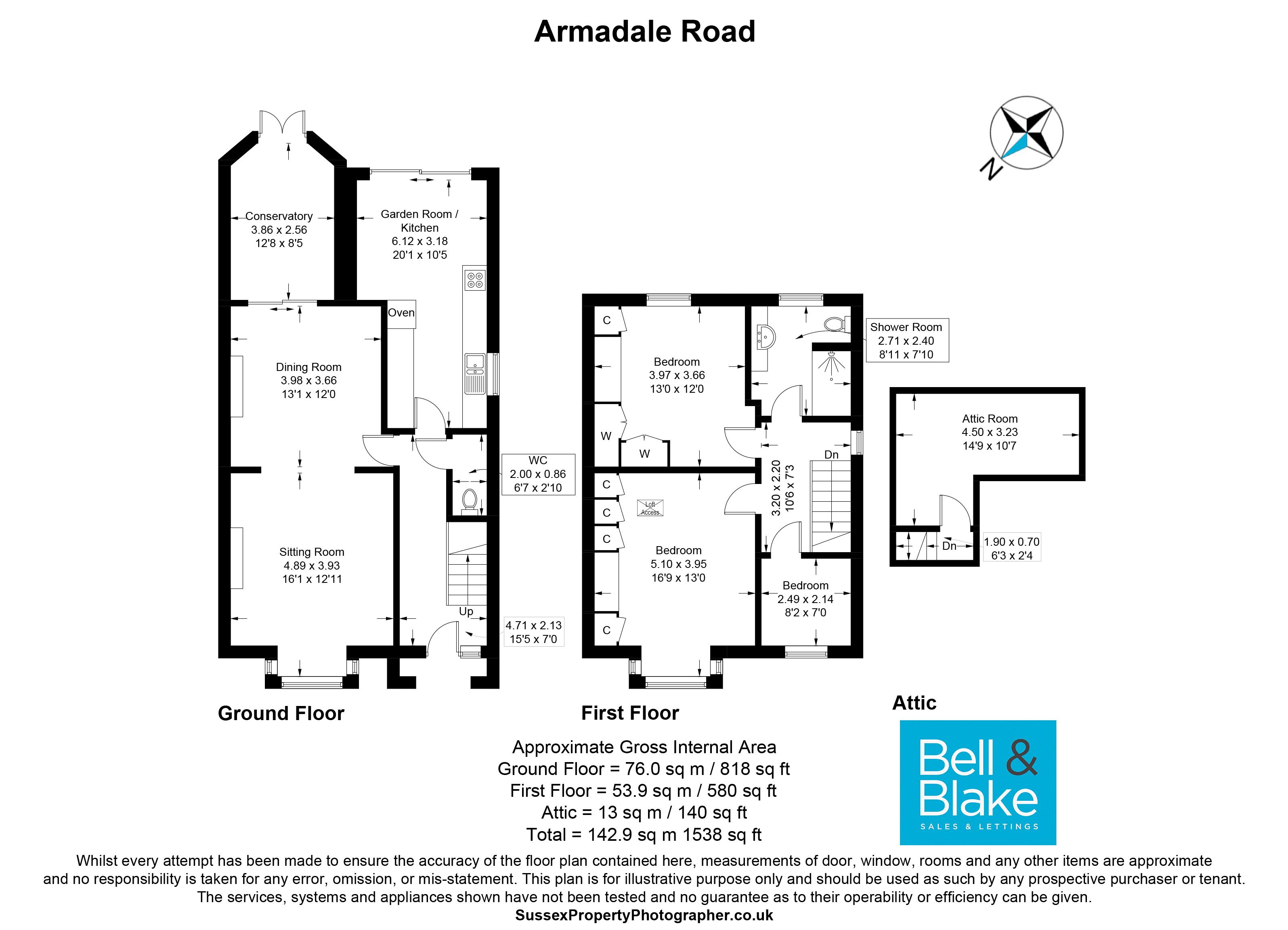 16, Armadale Road, Chichester floorplan
