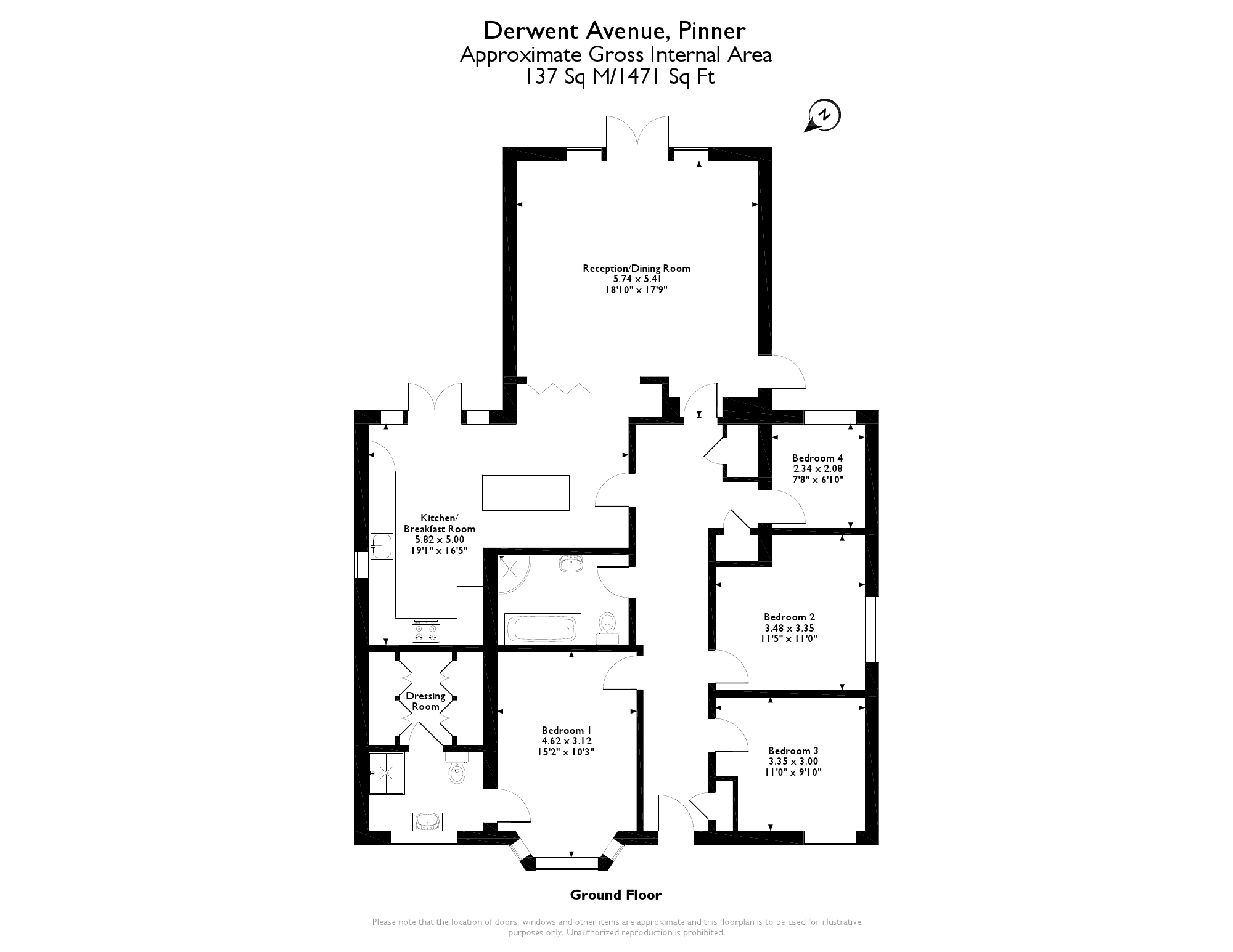 4 Bedrooms Bungalow for sale in Derwent Avenue, Pinner, Middlesex HA5