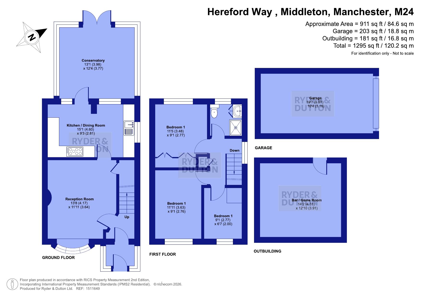 191, Hereford Way, Manchester floorplan