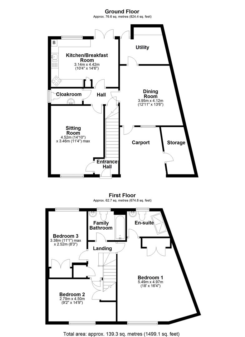 104, Field Close, Sturminster Newton floorplan
