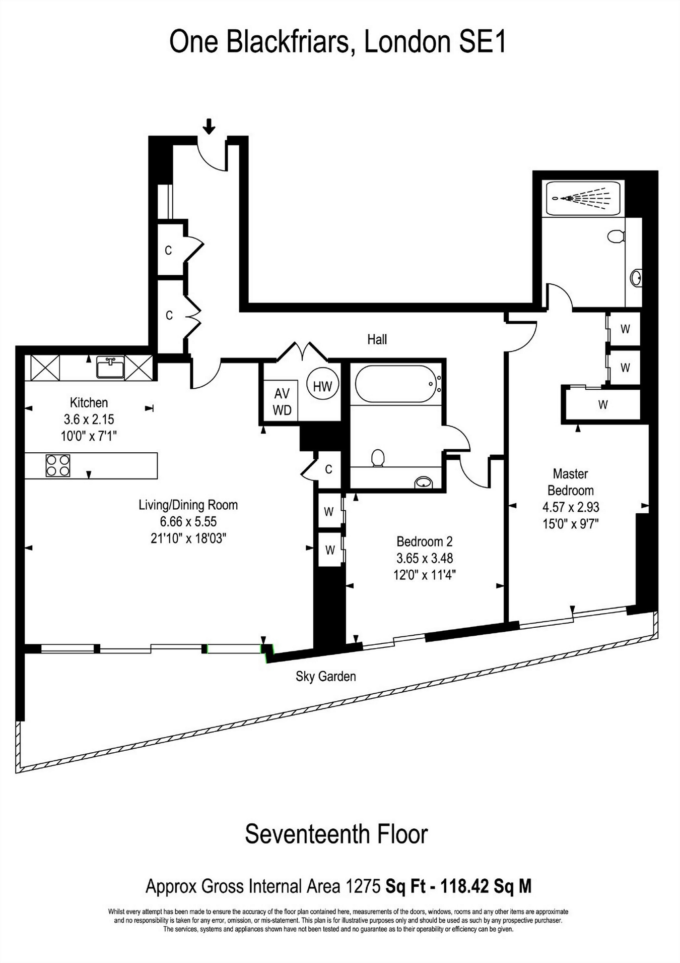 2 Bedrooms Flat to rent in One Blackfriars, 1-16 Blackfriars Road, Southwark SE1