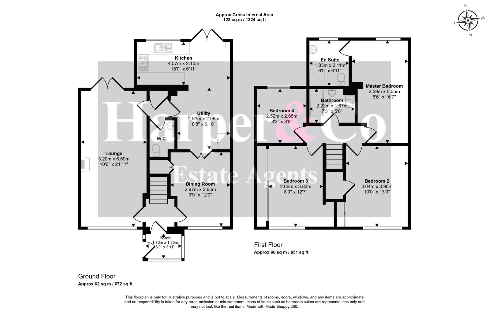 3, Hepple Close, Billingham floorplan