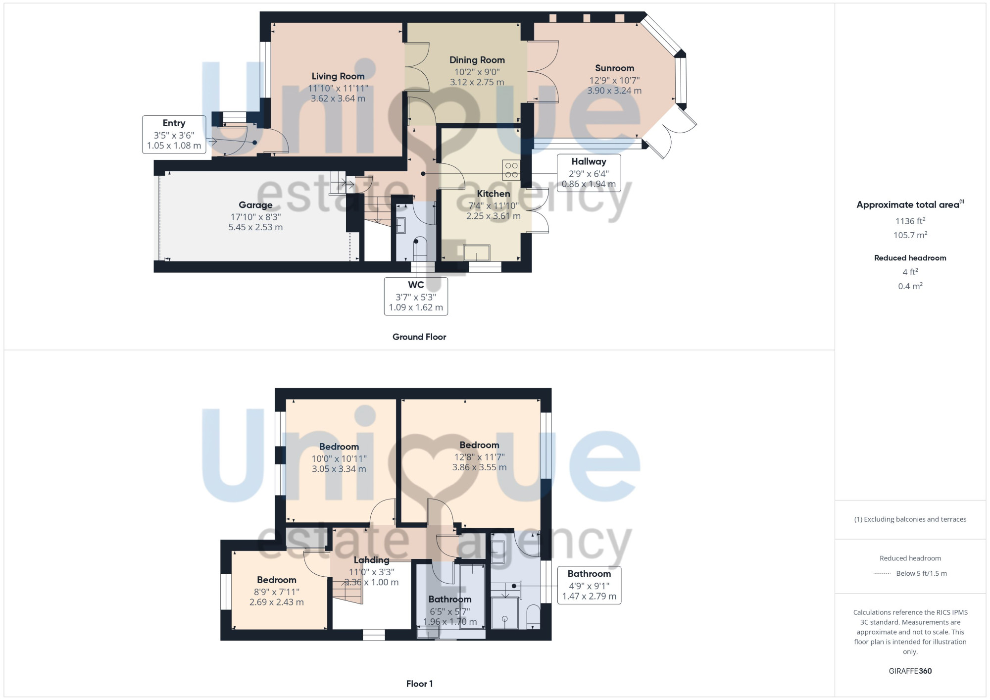 14a, Roman Way, Kirkham floorplan