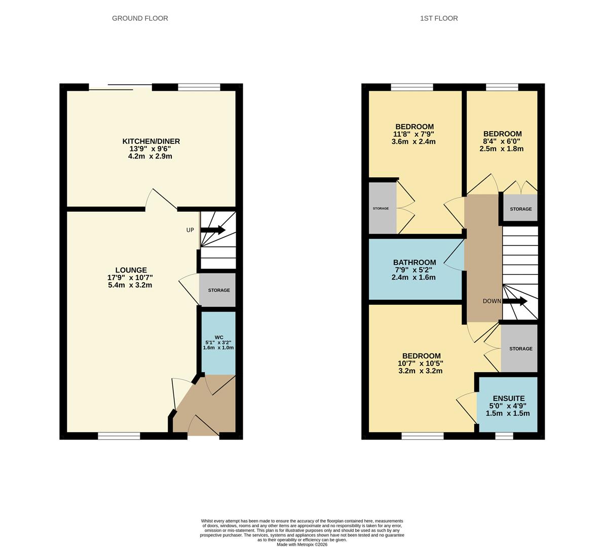 3, Rye Close, Kettering floorplan
