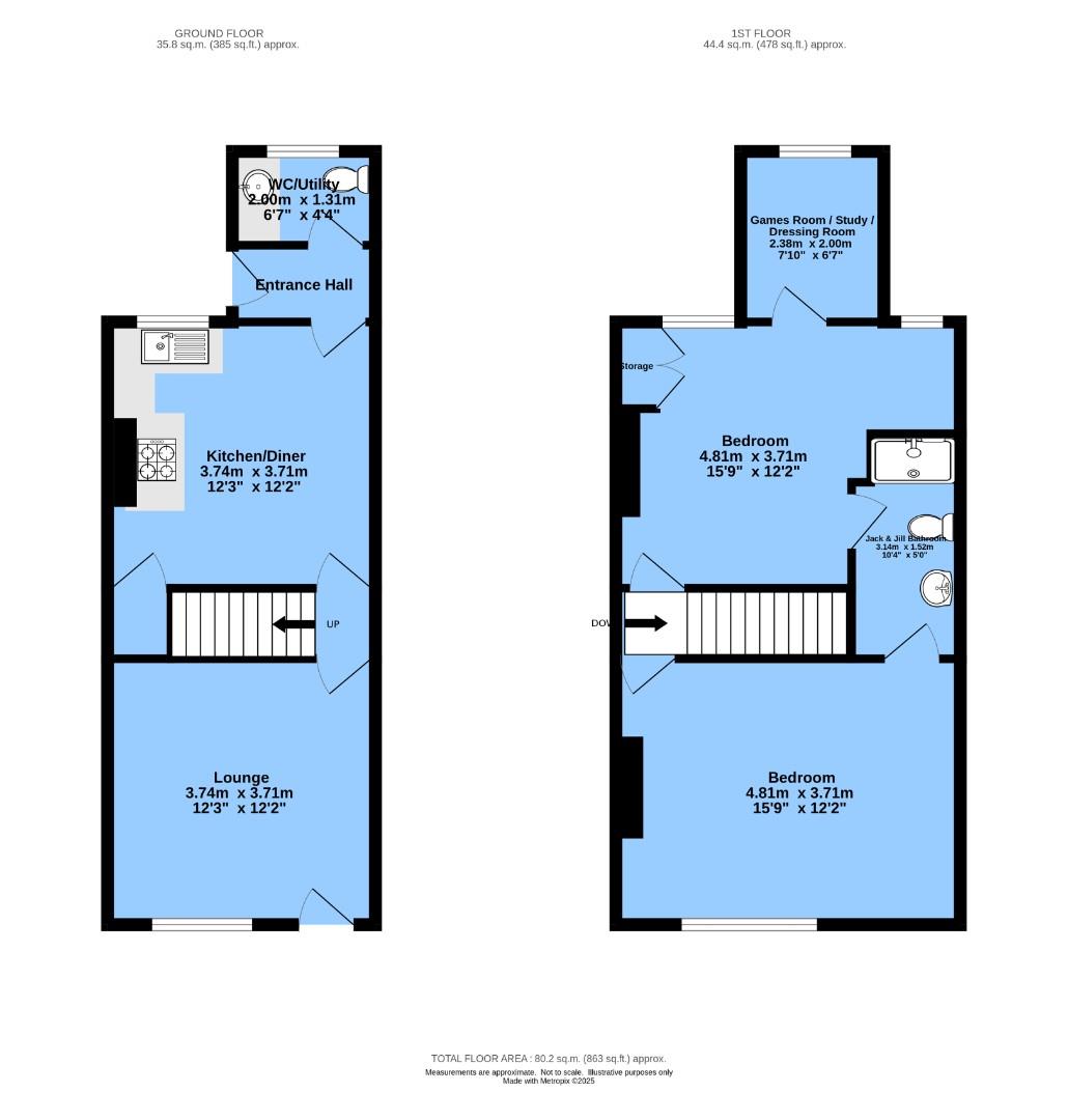 5, Nelson Street, Chesterfield floorplan