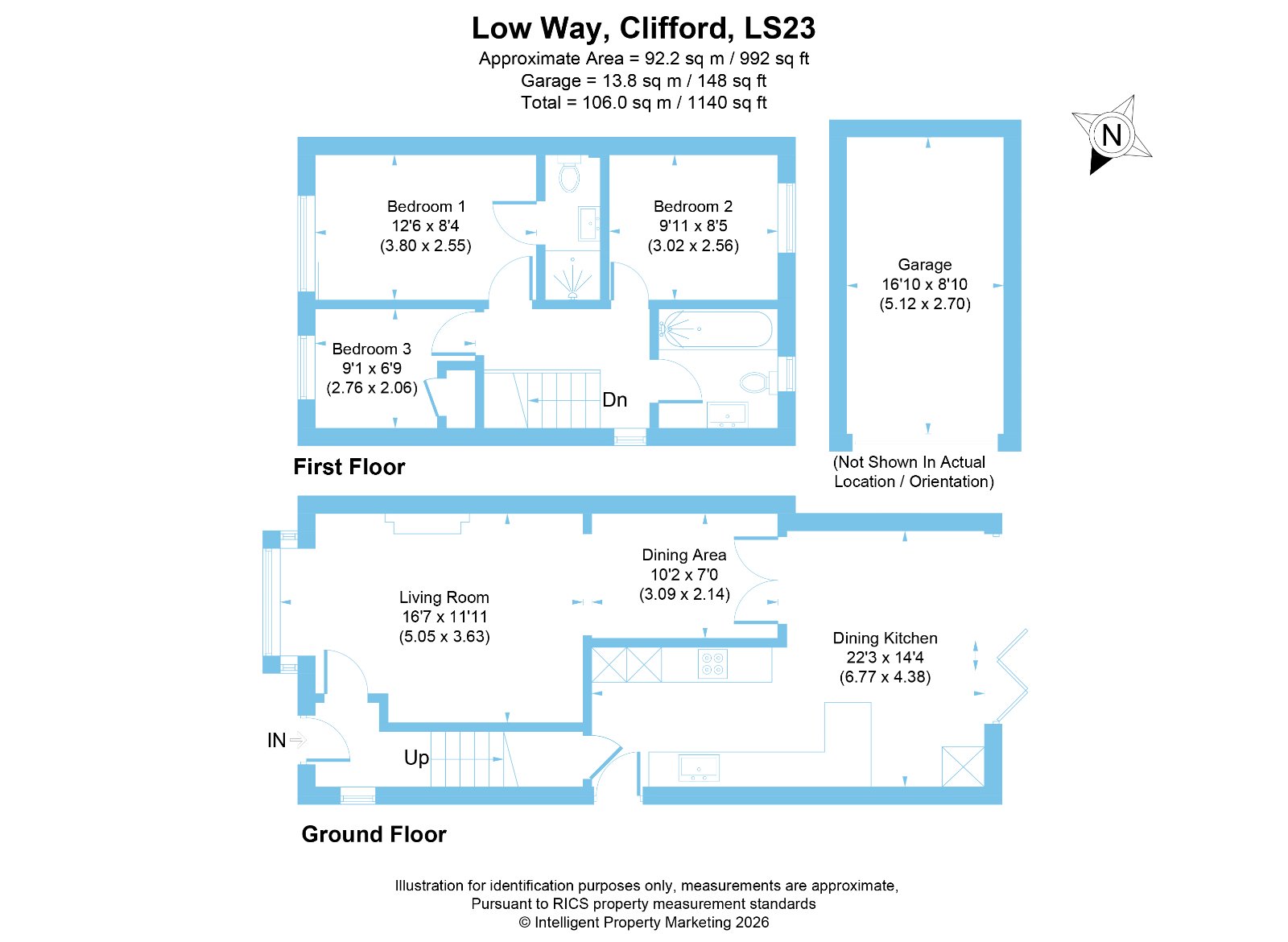 15A, Low Way, Wetherby floorplan