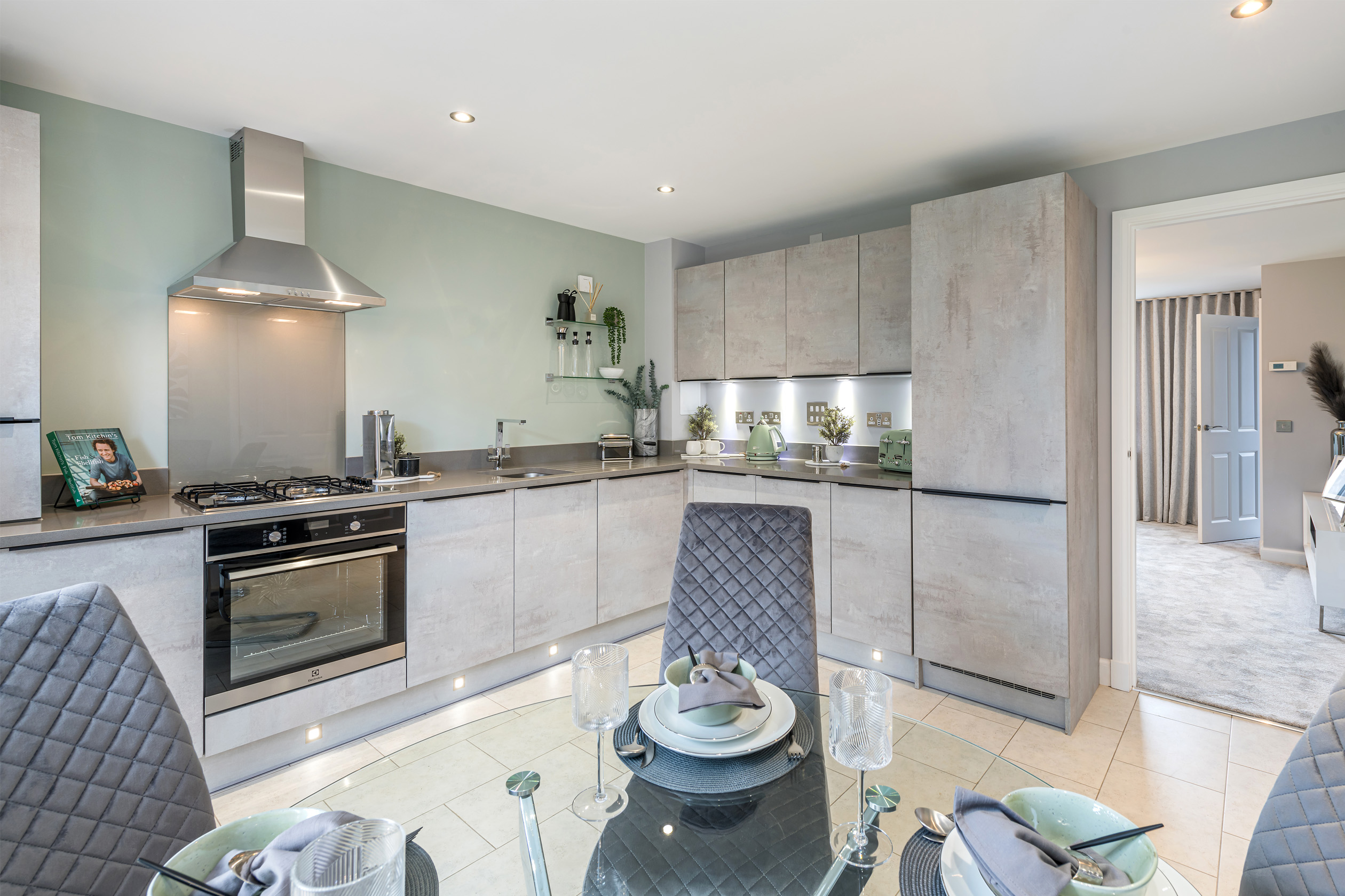 Property 3 of 10. Kitchen And Dining Room In Three Bedroom Home