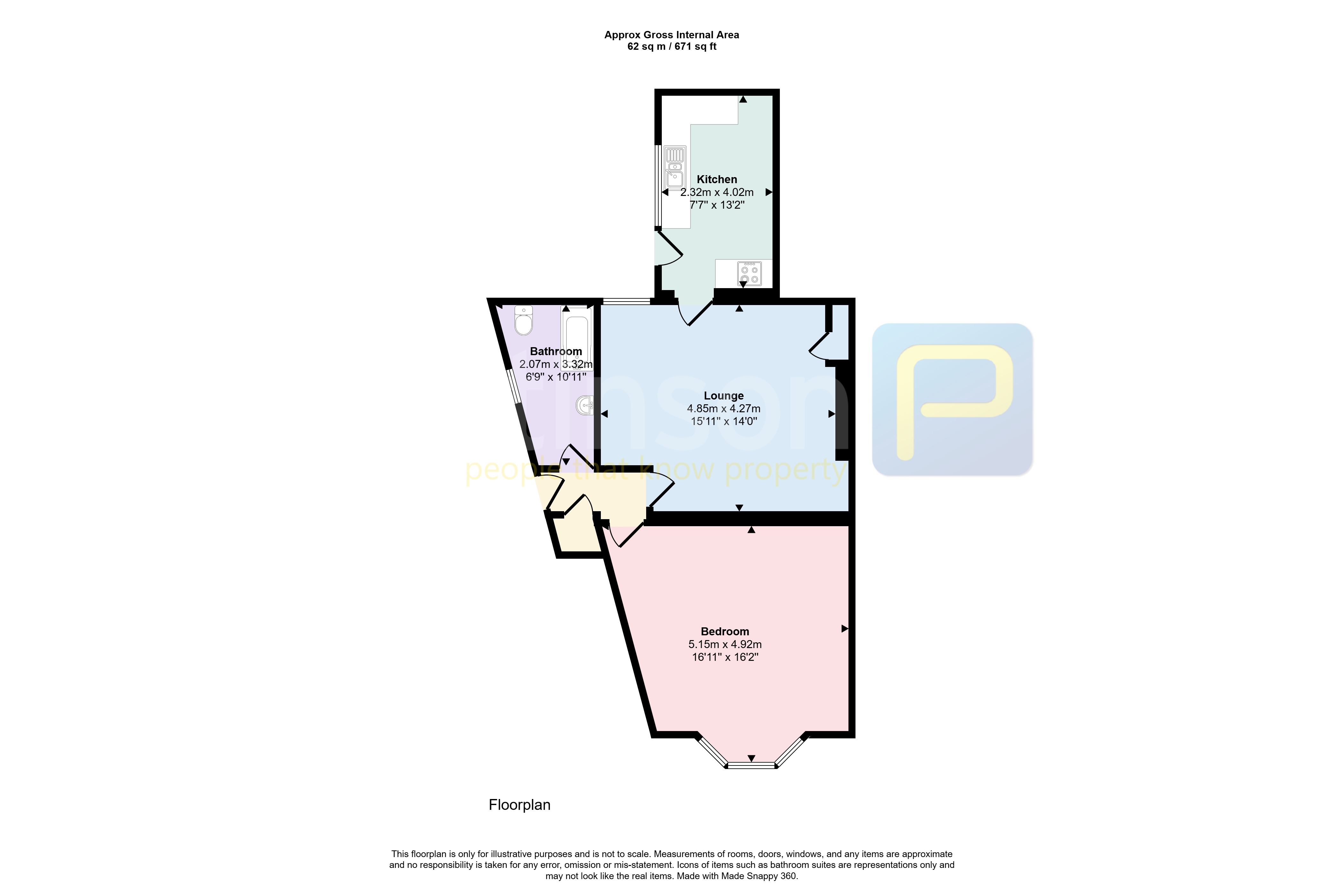 63, Hampden Street, South Shields floorplan